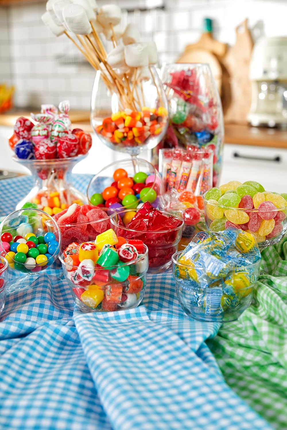 Sarah's Candy Factory Gumballs 10 Lbs in Jar - Assorted 1 Inch Gumballs - 24 mm Gum Balls - 10 Lbs, Kosher & Gluten free