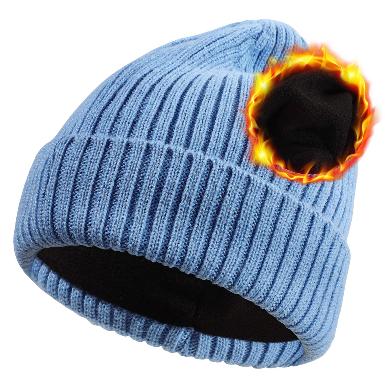 CHILLOUTS Berretto A Maglia Kasimir Unisex Con Fodera In Pile - Beanie Invernale Caldo, Taglia 55-62 Cm, Autunno/Inverno - copertina