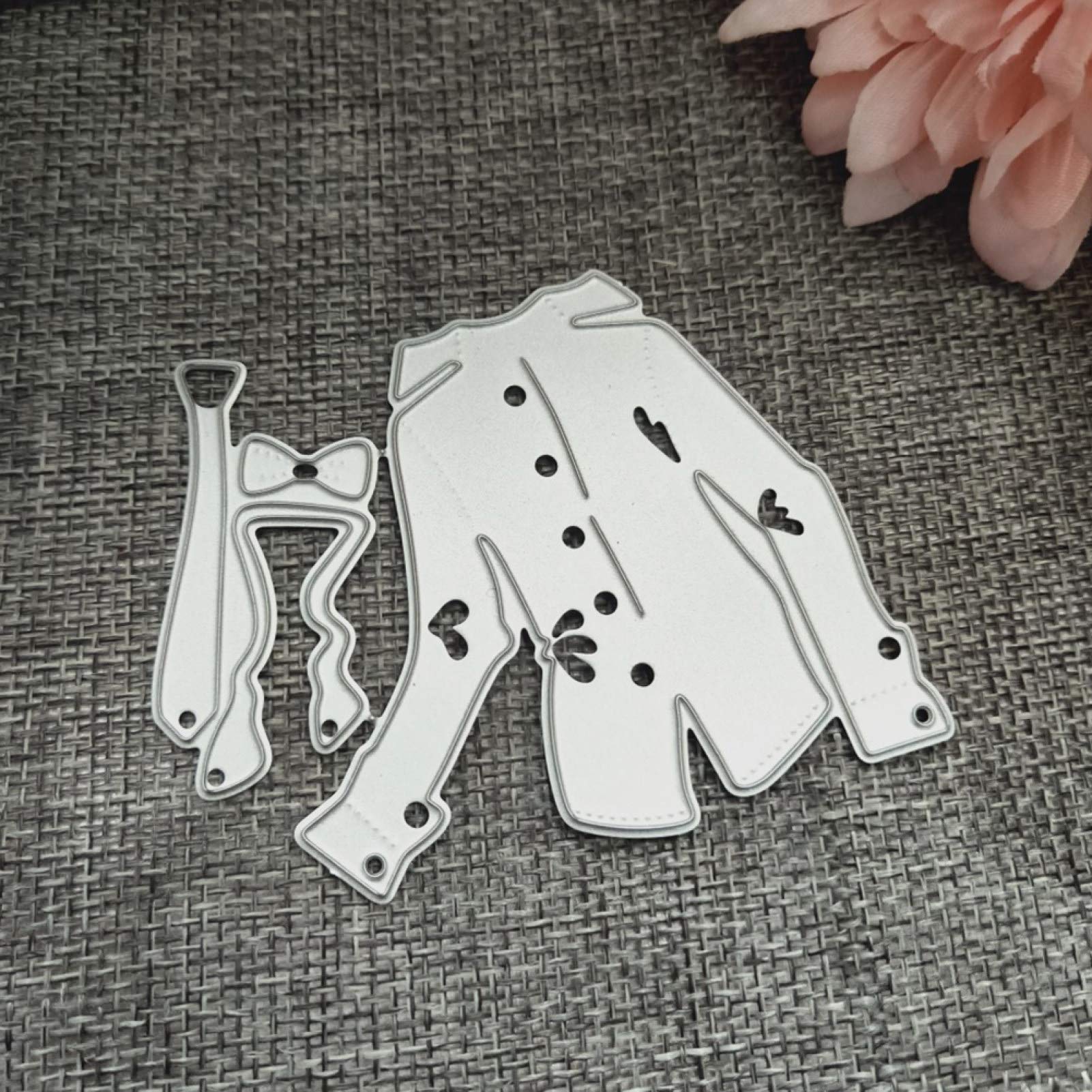 Fustelle in metallo a forma di fiocco, per scrapbooking, album