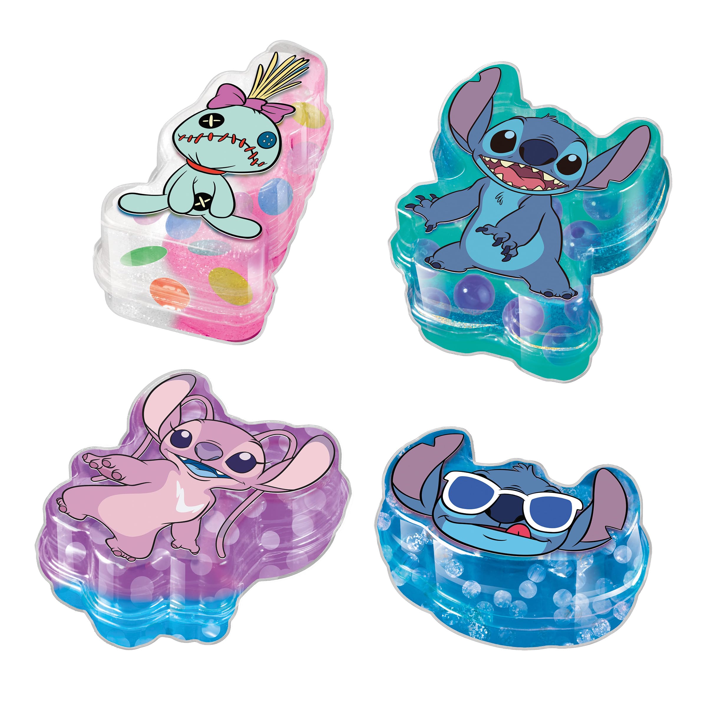 Lexibook, Disney Stitch, Studio do tworzenia slajmu, biały różowy niebieski żółty, CRSLIM51D