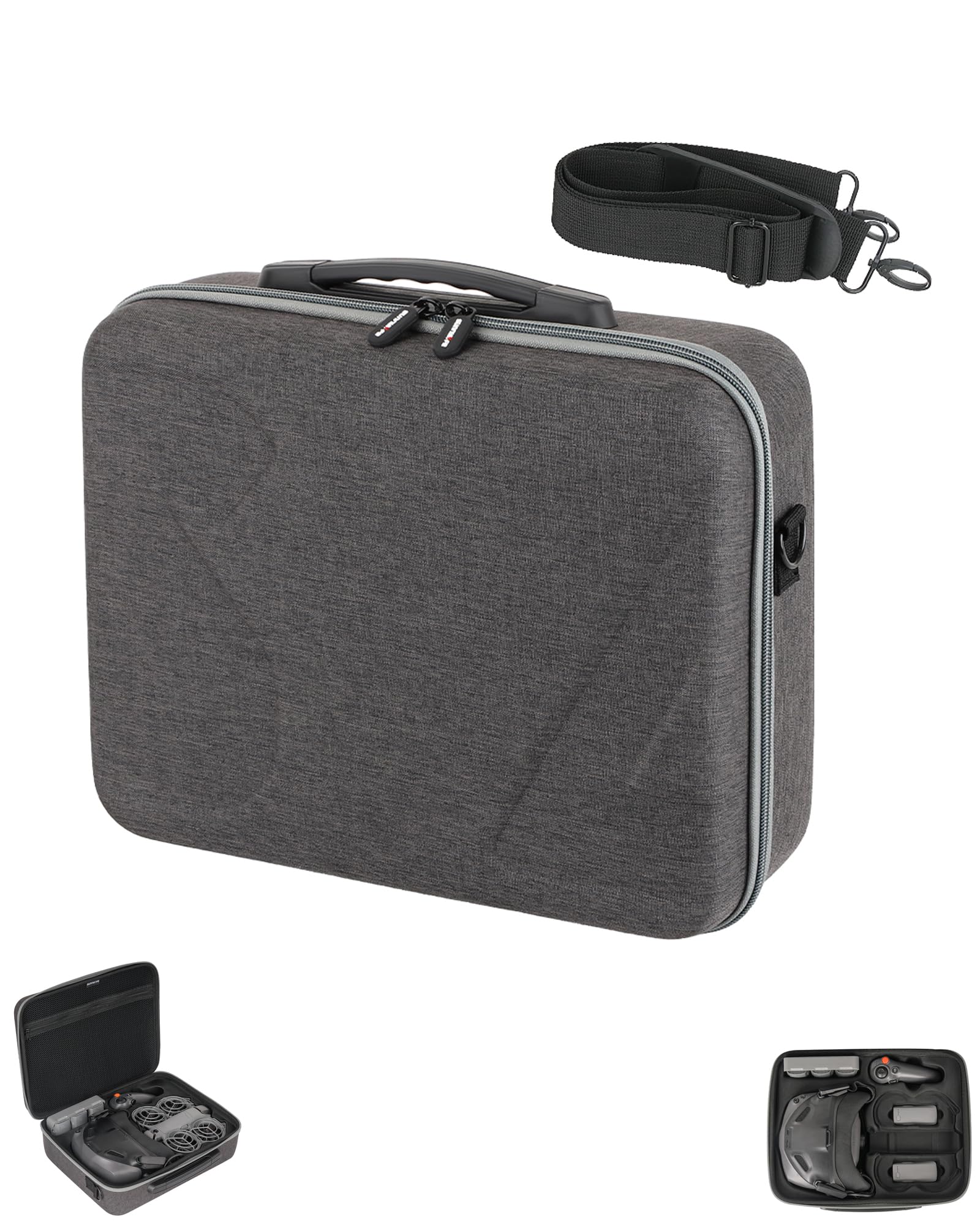Lokyoyo Carrying Case for DJI Neo 2 Motion Fly More Combo, Portable Travel Storage Shoulder Bag for Goggles N3, RC Motion 3