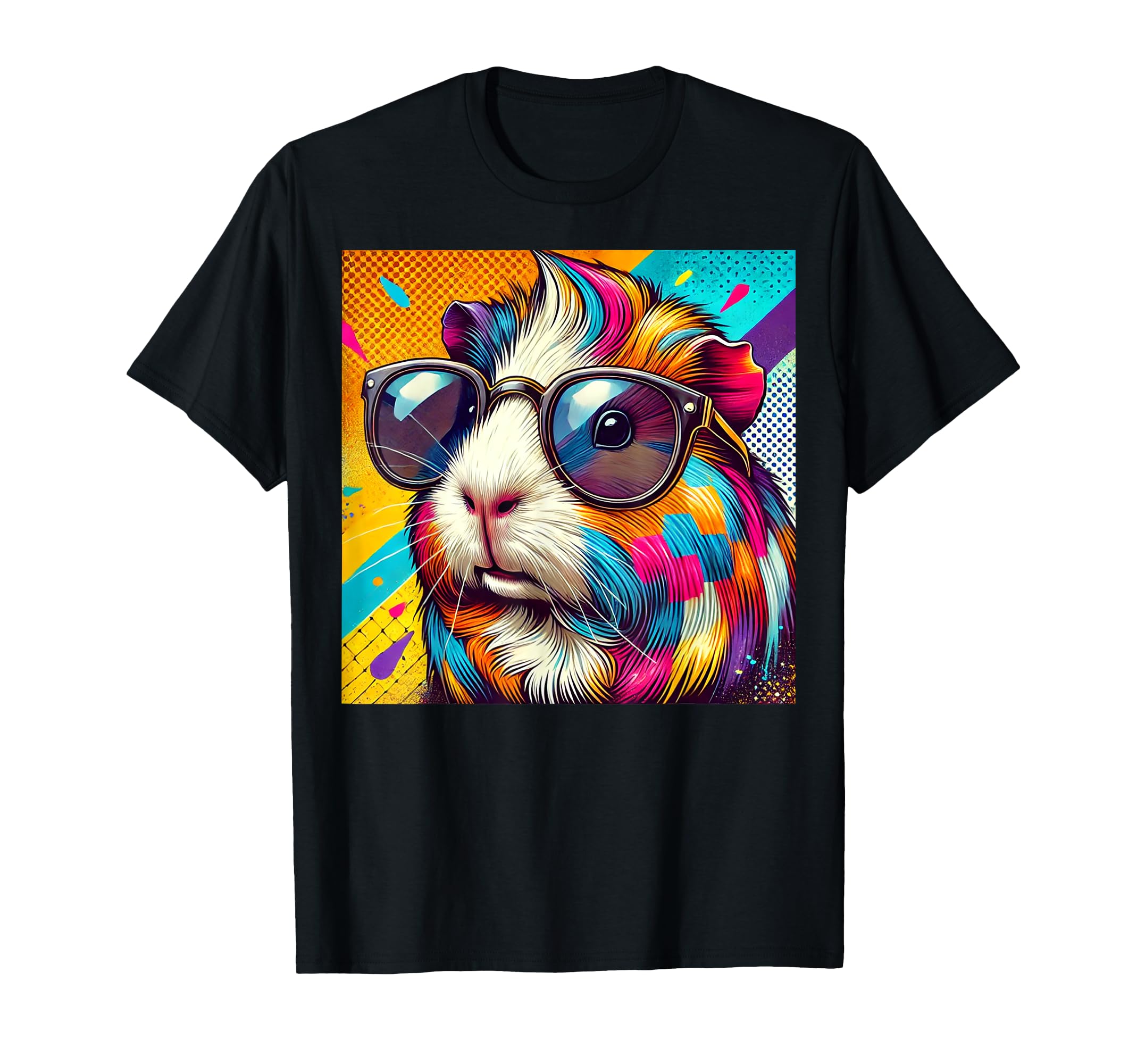 Guinea Pig Vintage Sunglasses Funny Animal Lover T-Shirt