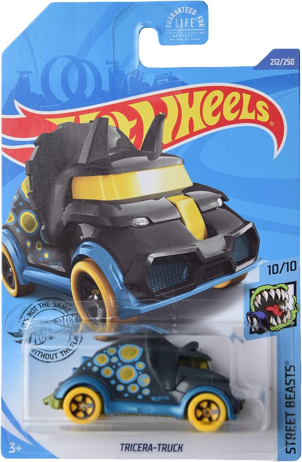 Hot Wheels Tricera-Truck, Street Beasts 10/10 [Treasure Hunt]