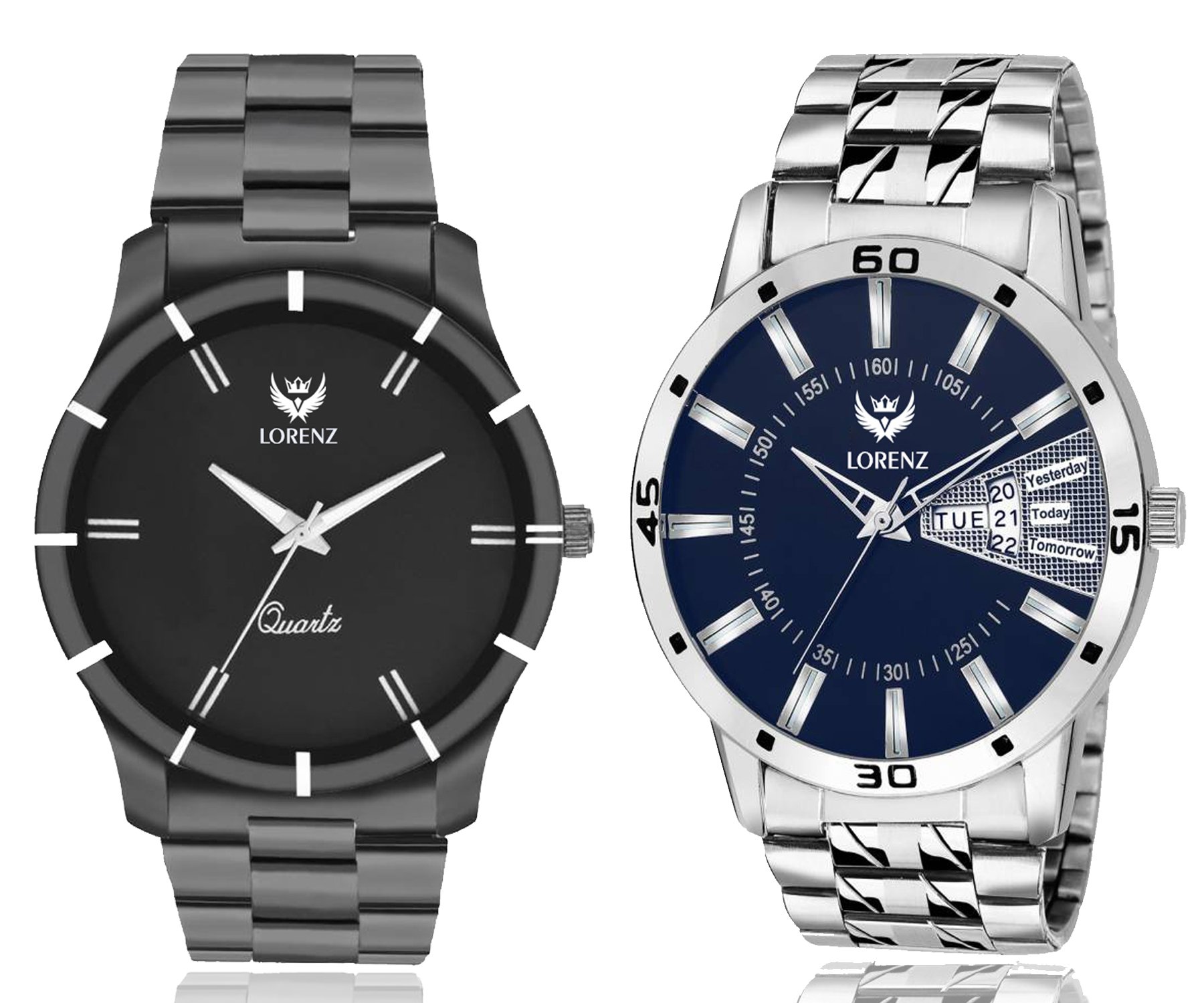 LORENZ Pack of 2 Analog Watch for Men | Watch for Boys | MK-6265A (B07B7296YC) Amazon Price History, Amazon Price Tracker