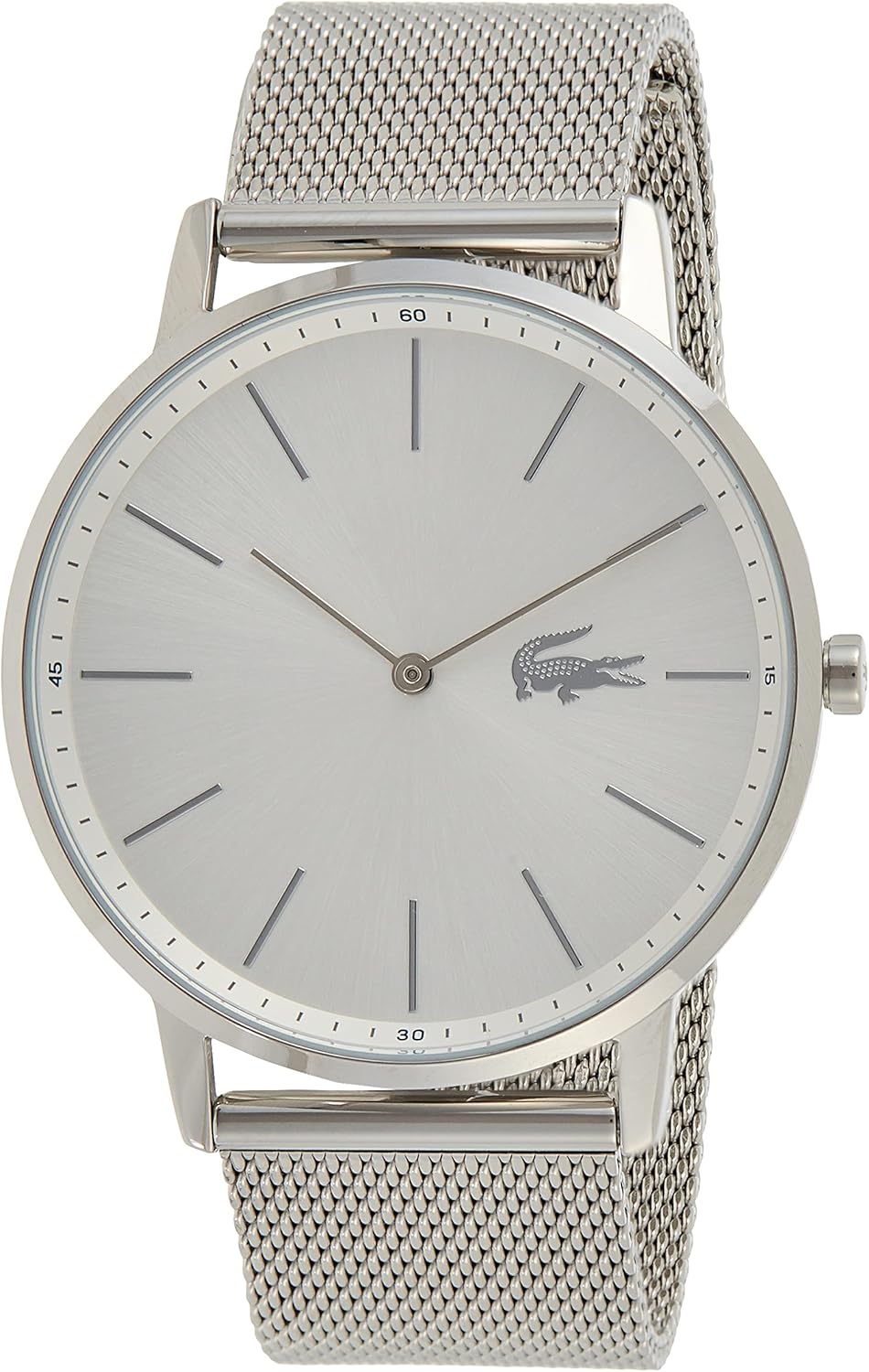 Lacoste Orologio Analogico al Quarzo da Uomo con Cinturino in Maglia Metallica in Acciaio Inossidabile Argentato - 2011017 Lacoste Orologio Analogico al Quarzo da Uomo con Cinturino in Maglia Metallica in Acciaio Inossidabile Argentato - 2011017