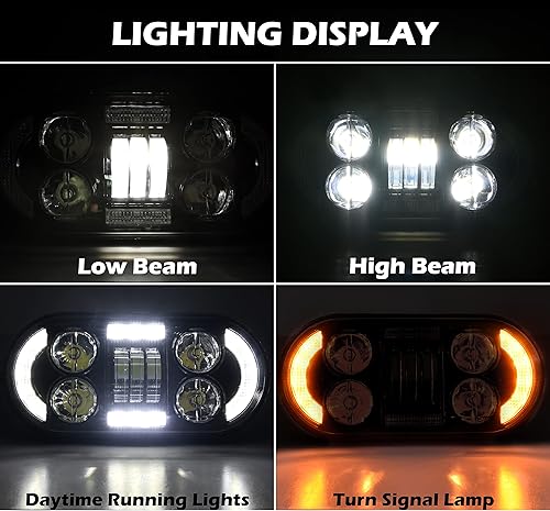 Miniatura 2 de Faro LED mejorado para Harley Sportster S 1250 21-23, faros delanteros LED con luz alta y baja DRL y luz de señal de giro ámbar para Harley