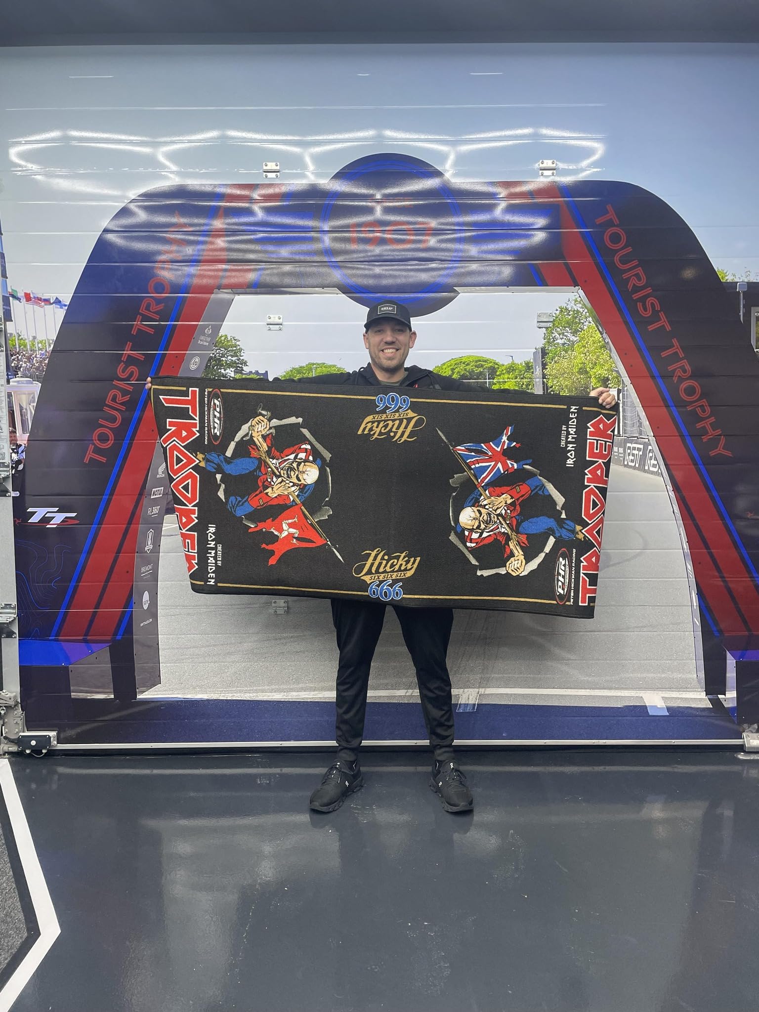 BIKETEK Tapis environnemental Moto Ltd Edition Iron Maiden Trooper Hickman Neuf