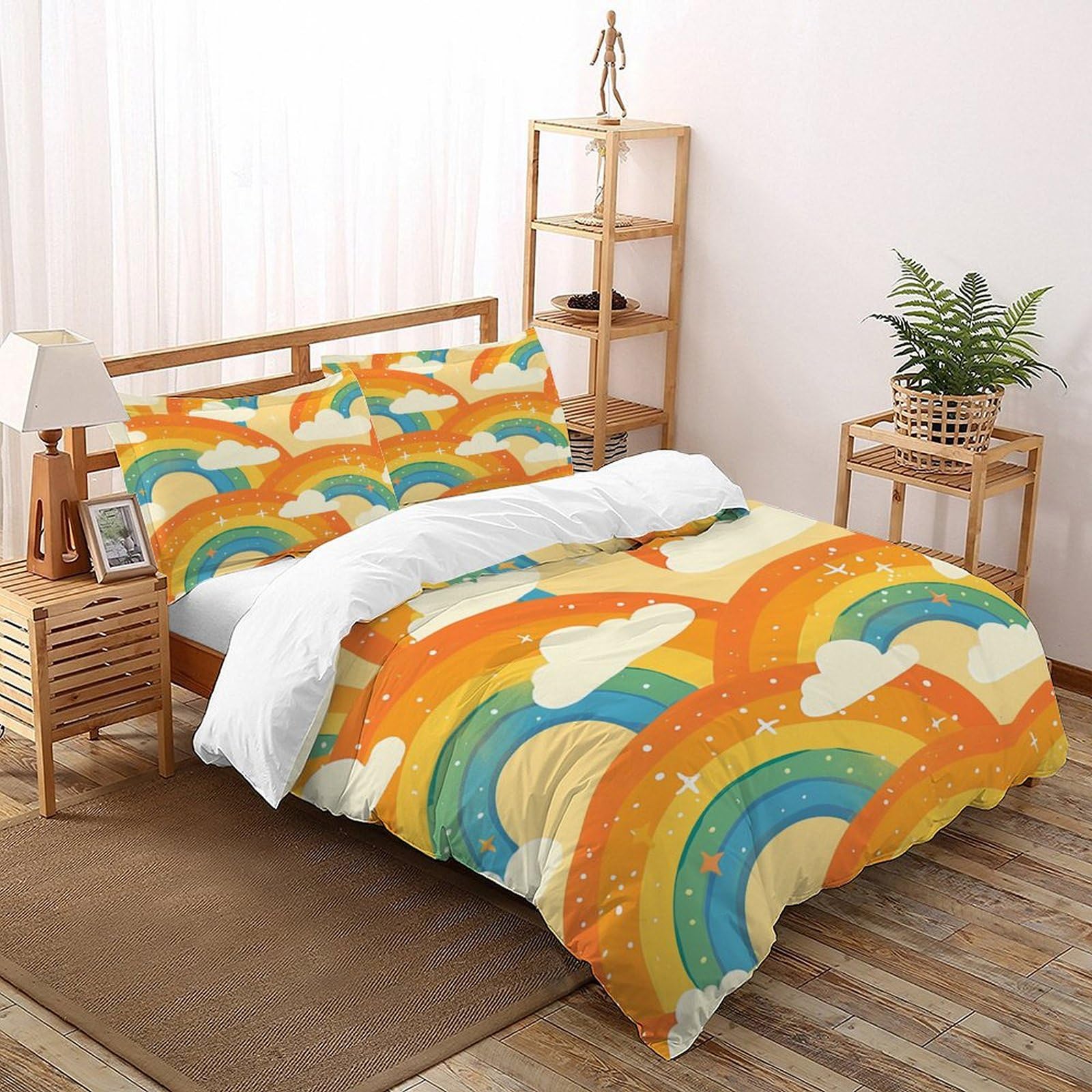 Housse de couette 260x220 parure de lit 3D ciel étoilé super king en microfibre