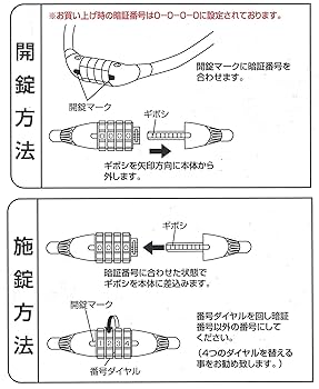 Amazon | ゴリン(GORIN) ワイヤー錠 G224W-600-R ダイヤル錠 (10