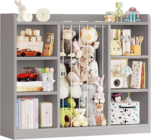 Zoológico de animales de peluche para niños pequeños, organizador de almacenamiento de juguetes para sala de juegos, organizador y almacenamiento de