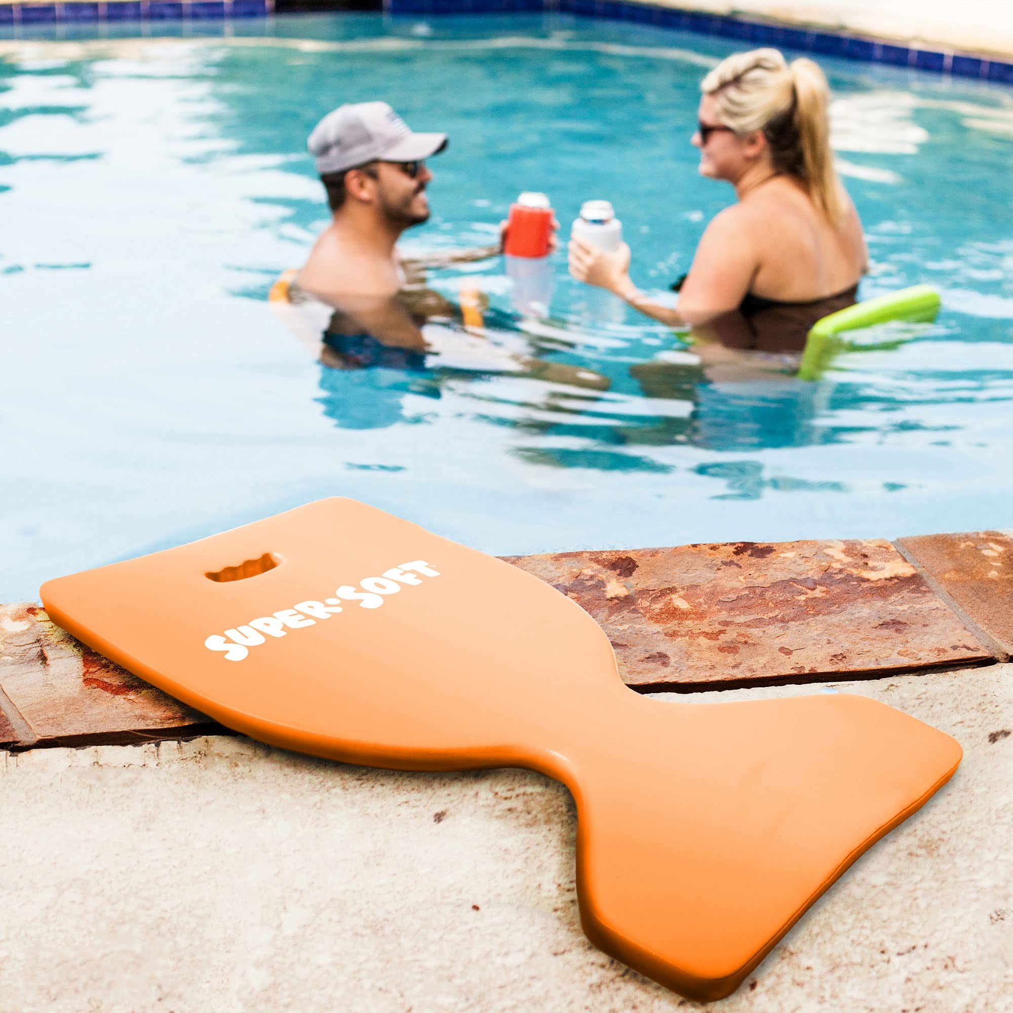 TRC Recreation Flotador de piscina de espuma súper suave para adultos y niños, tumbona para piscina, lago, río y playa, esencial