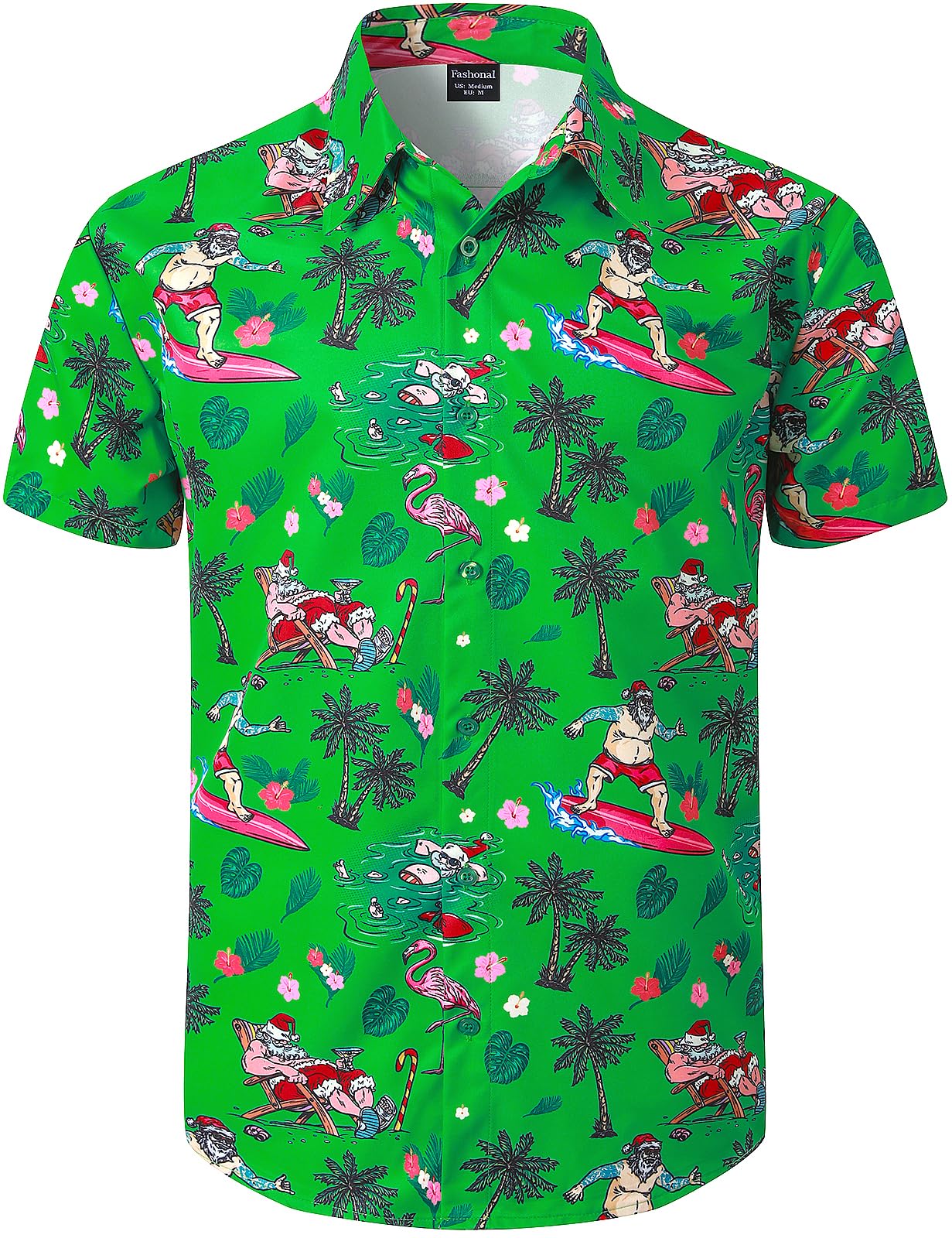 Men's Hawaiian Shirt Button Down Summer Short Sleeve Shirt