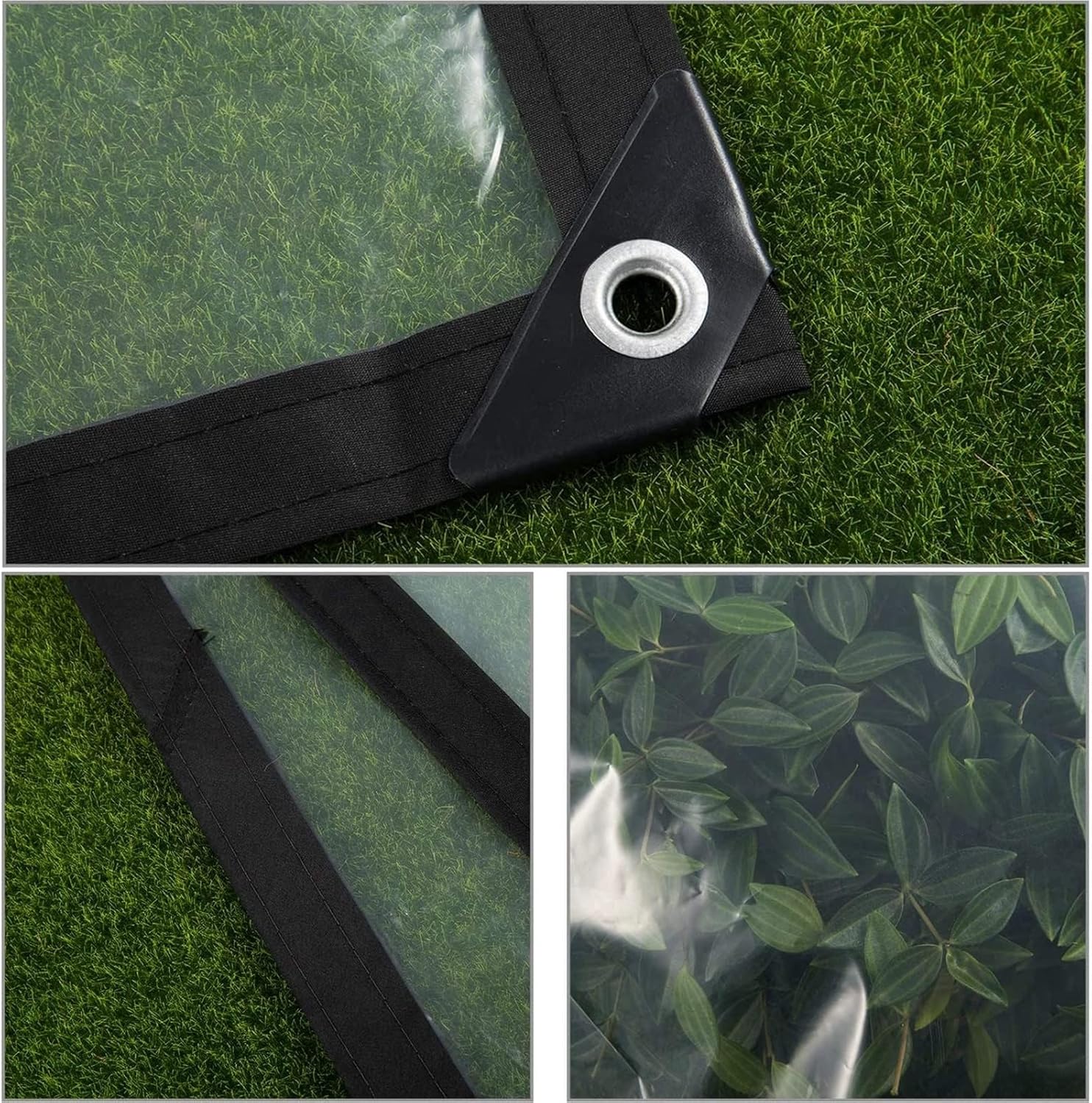 Outdoor Clear Vinyl Patio Enclosure for Pergola, Balcony, Porch, Gazebos, Waterproof Pergola Side Panels, Heavy Duty Greenhouse Cover (Color : Clear, Size : 20x8ft/6x2.5m)