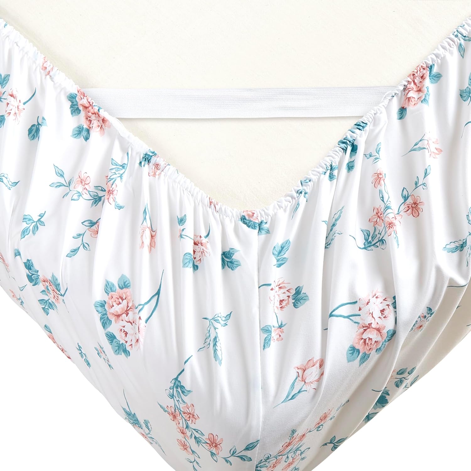 Elegant Comfort Softest and Coziest 4-Piece Sheet Set - 1500 Premium Hotel Quality Microfiber - Deep Pocket, Wrinkle Resistant 4-Piece Floral Bed Sheet Set, Twin XL, Celia Pink - Image 4