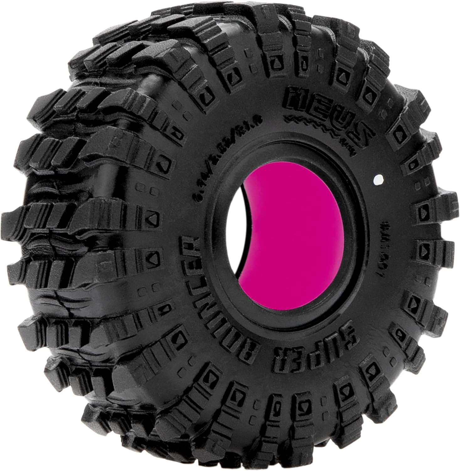 MEUS RACING 1.0" MS6 Super Bouncer Crawler Tires and Super Soft Silicone Rubber Inserts for TRX4M SCX24 FCX24 AX24 1/24 1/18 RC Crawler