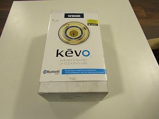 WEISER Kevo - Bluetooth Enabled Deadbolt Lock for iPhone 4S, 5, 5C, 5S, 6 and 6 Plus (Polished Brass)
