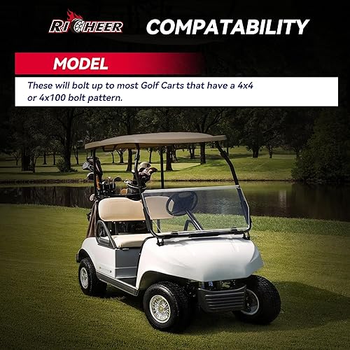 Miniatura 3 de Richeer Espaciadores de rueda de 4 x 4 para EZ GO EZGO Club Car Carros de golf y vehículos ATV, 4 espaciadores de rueda de 1.5 pulgadas 0.157x4.000