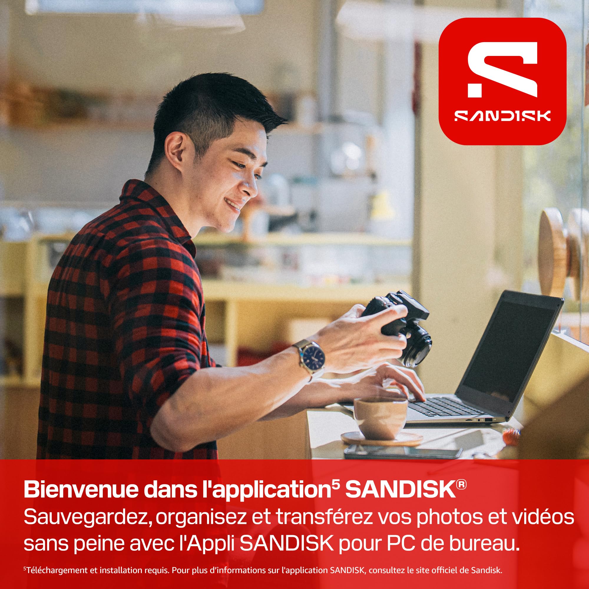 SANDISK Extreme Pro Carte SD UHS-I de 128 Go (Jusqu’à 250 Mo/s en Lecture et Jusqu’à 120 Mo/s en écriture, vidéo 4K UHD, U3, V30) Memory Zone App