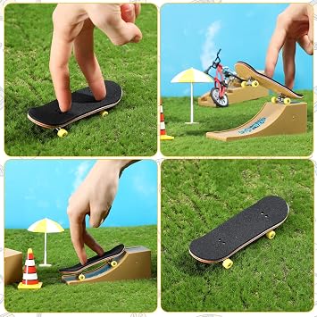 Pajean 24 Pcs Fingerboard Foam Grip Tape, 110x38x2mm Black Deck