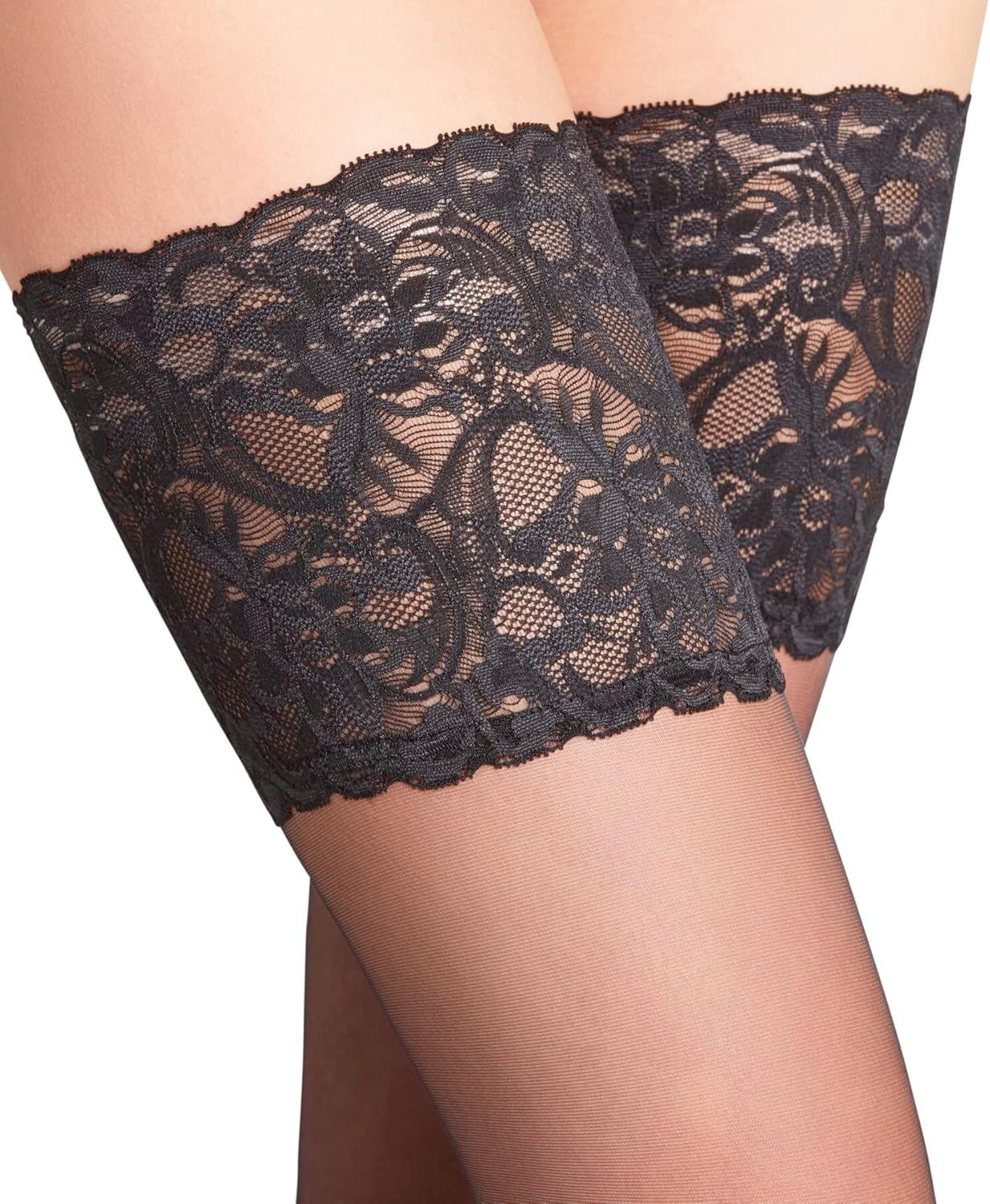 FALKE Women's Seidenglatt 15 Denier Sheer Thigh Highs, 1 Pair - Image 6