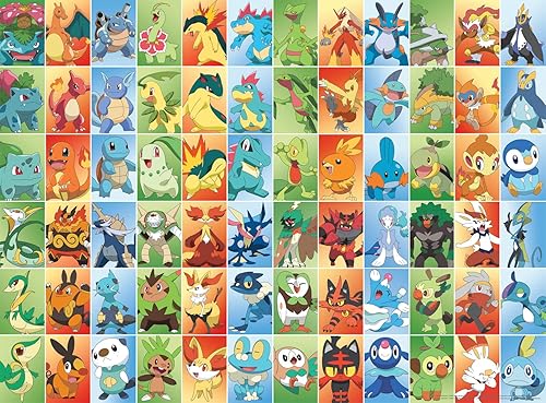 Buffalo Games - Pokemon - First Partners Squares - Rompecabezas de 1000 piezas