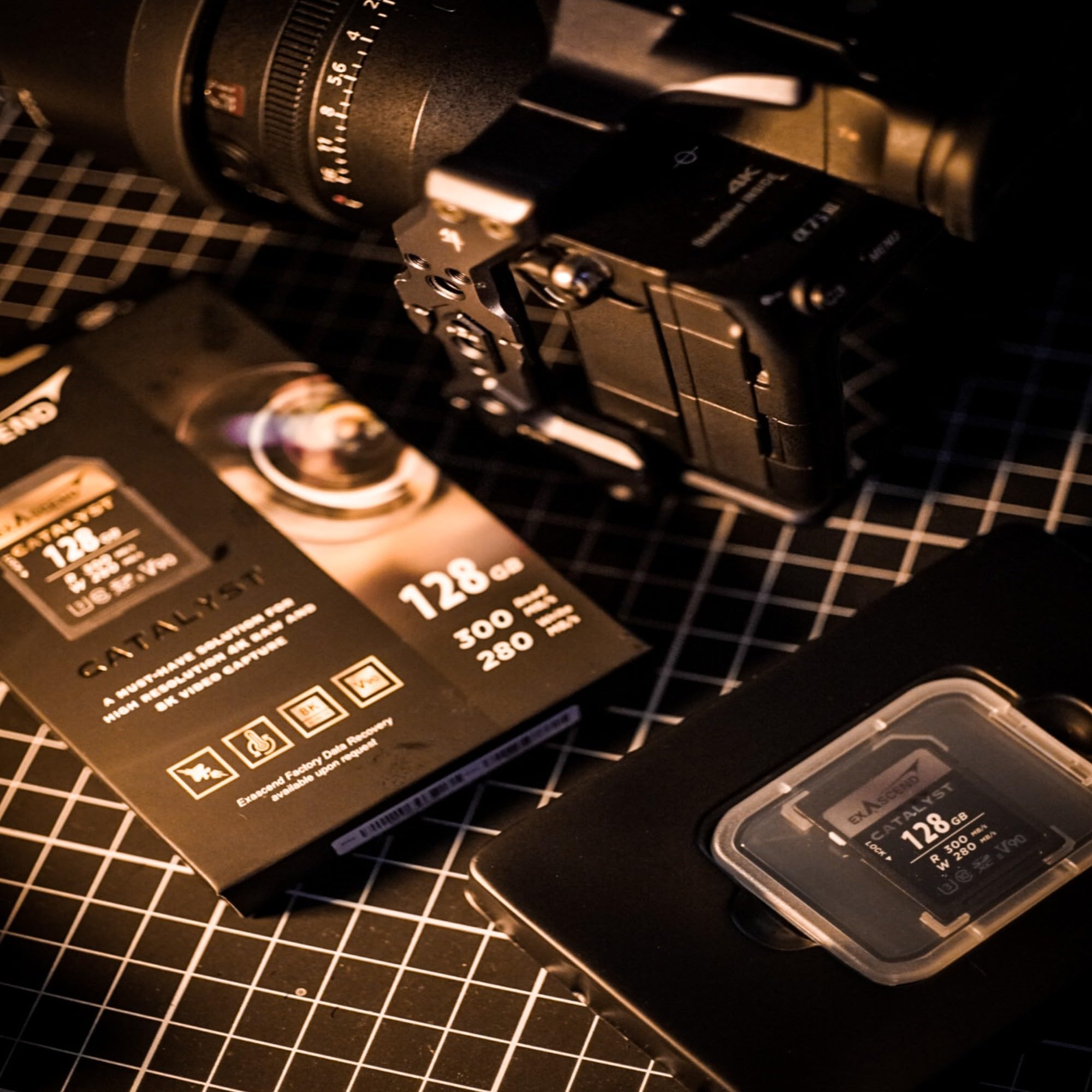 Exascend Catalyst - Tarjeta de memoria SDXC UHS-II V90 de 256 GB, 8K UHD de hasta 280 MB/s, velocidades de escritura, UHS-II, clase 10, U3, V90
