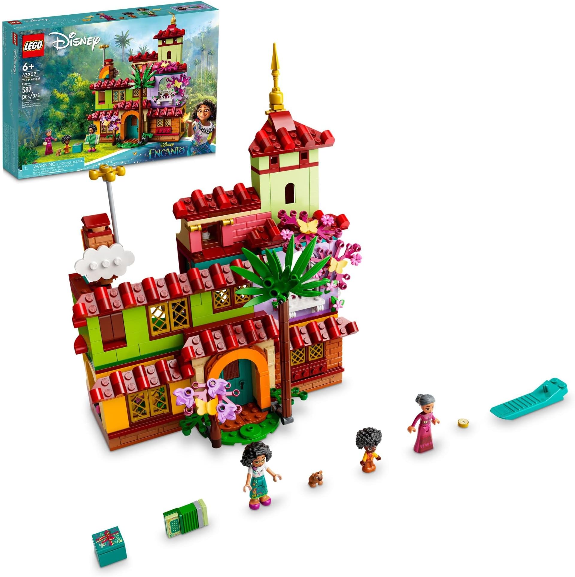 LEGO 43202 Kid's Disney Encanto The Madrigal House Building Kit (587 Pieces)