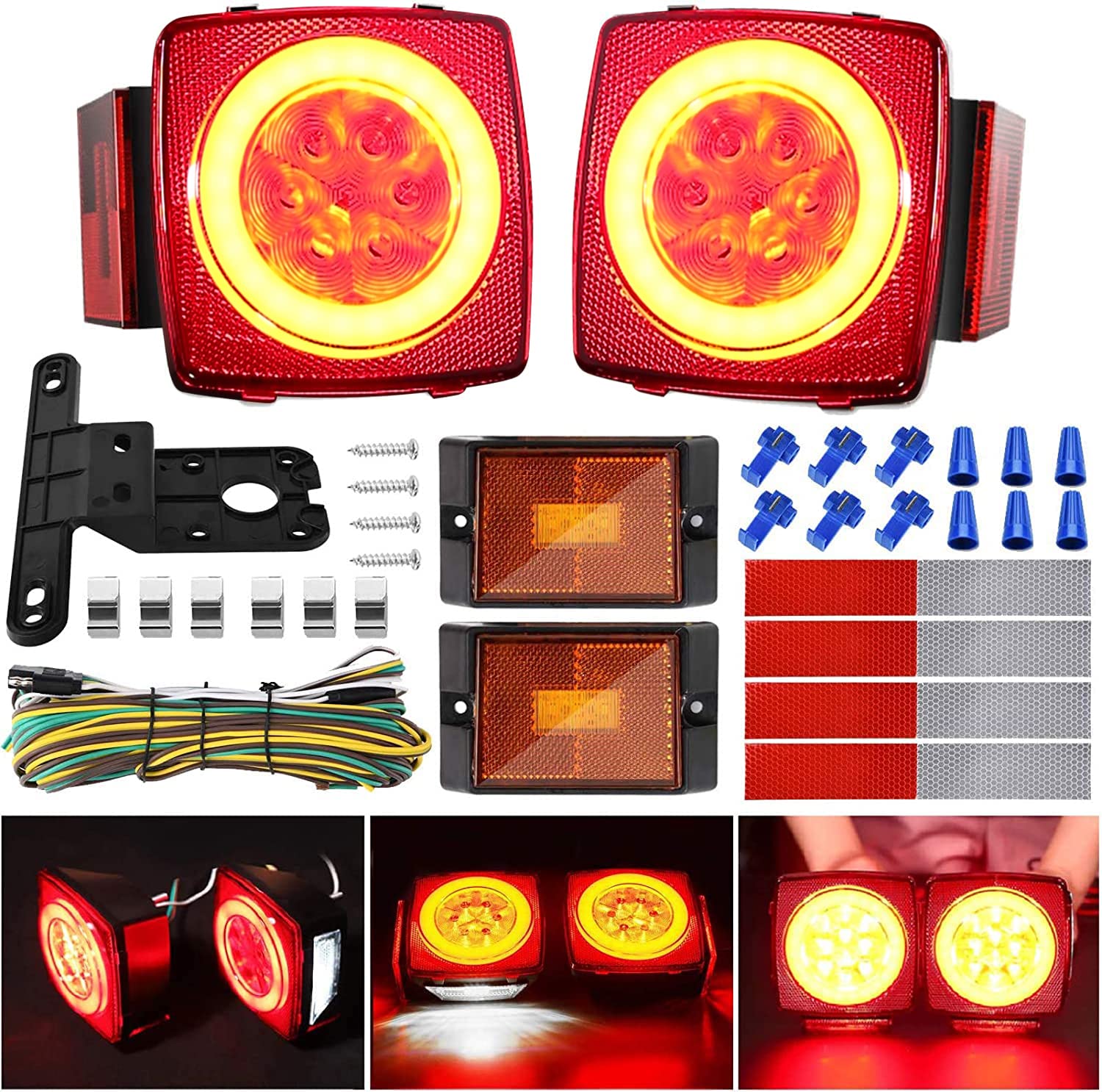 Buy Kohree 12V Led Trailer Light Kit, Super Bright Boat Submersible