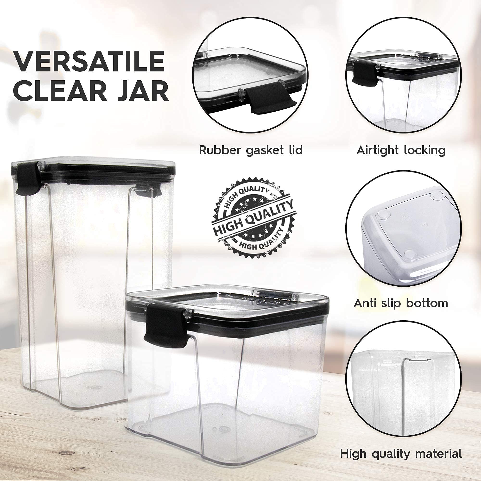 Sourdough Starter Jar Kit (68 oz Total) Reusable Sour Dough Starter