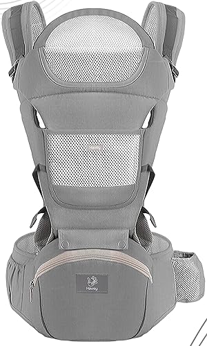 Portabebés ergonómico convertible boca dentro y hacia fuera delante y hacia afuera para recién nacidos y bebés mayores - Portabebés para recién