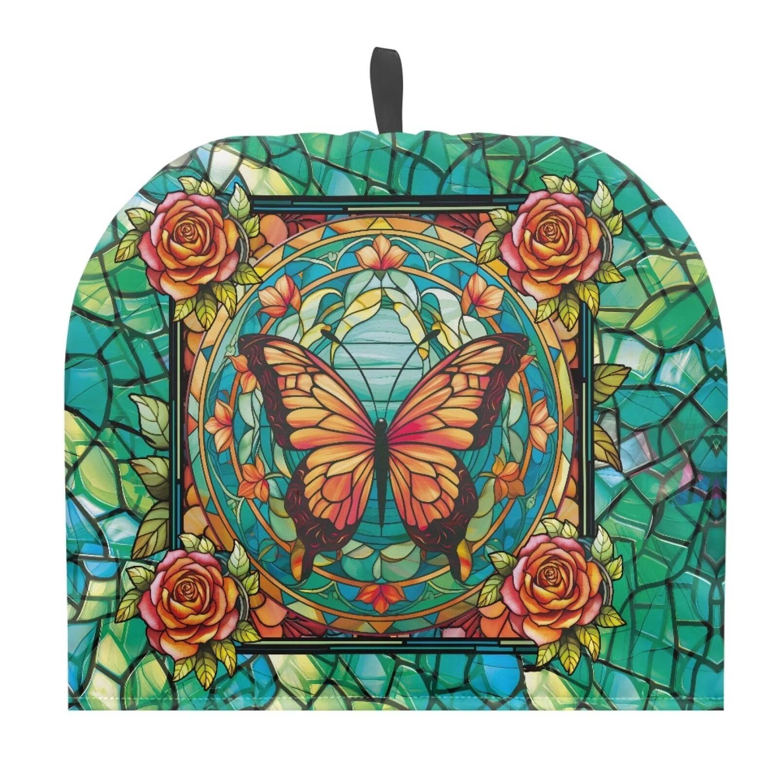 Butterfly Tea Cozy for Teapot Insulated Rose Tea Pot Cozy Green Tea Pot Cozy for Keeping Warm Tea Cosy for Teapot Dust Protector