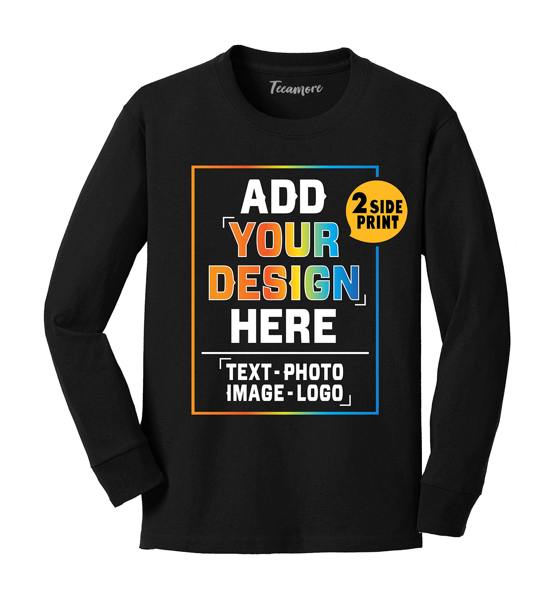 Custom Youth Long Sleeve Shirt Add Your Own Image Photo