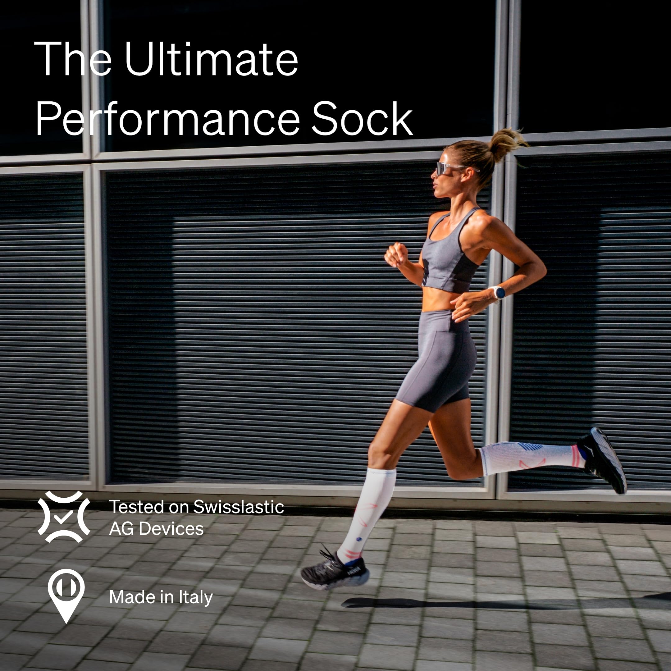 STOX Energy Socks Laufsocken Damen, Running Compression Socks Women, Kompressionsstrümpfe, Sportsocken, Stützstrümpfe, Kompressionssocken Sport