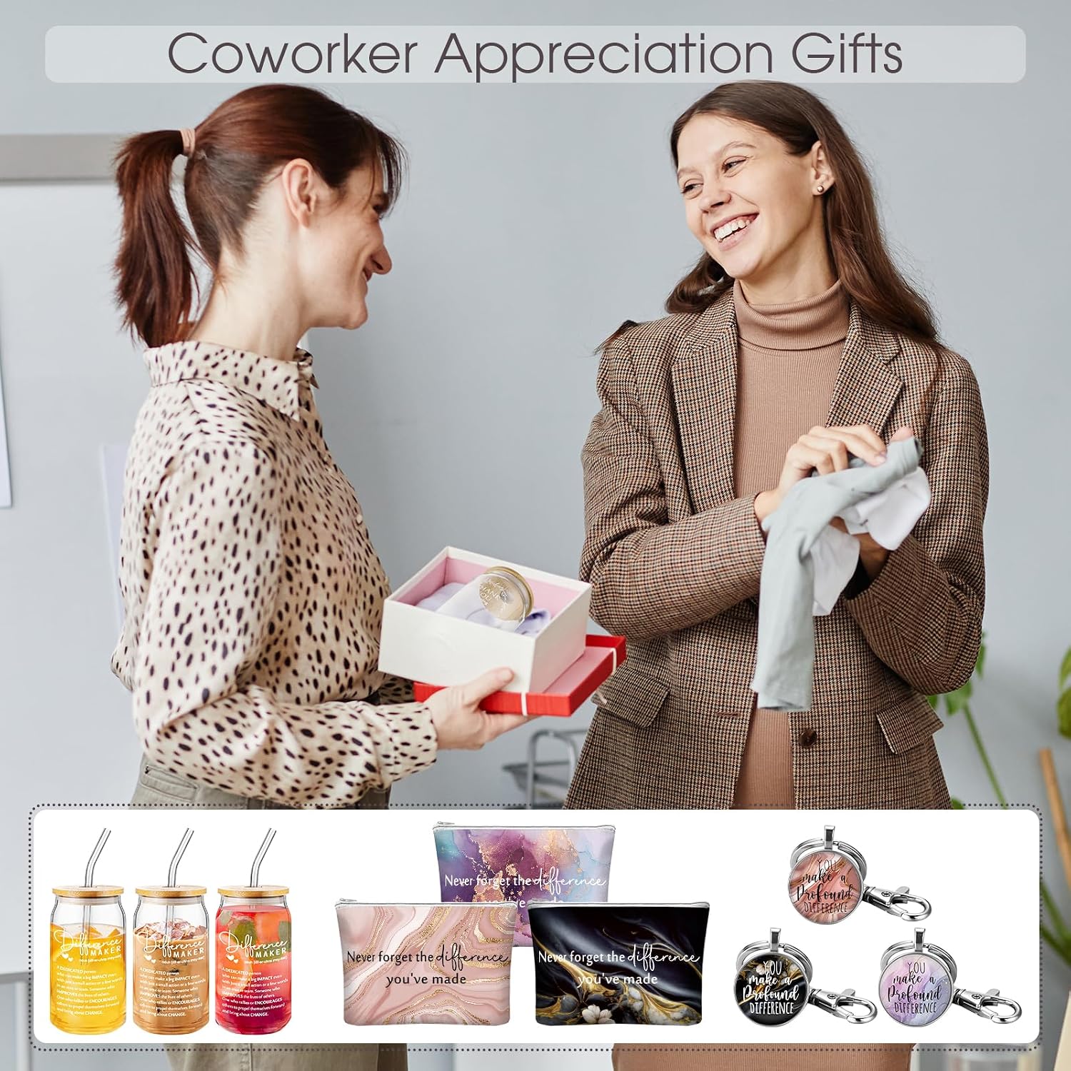Hoolerry 9 Pcs Thank You Gifts for Women Employee, Difference Maker