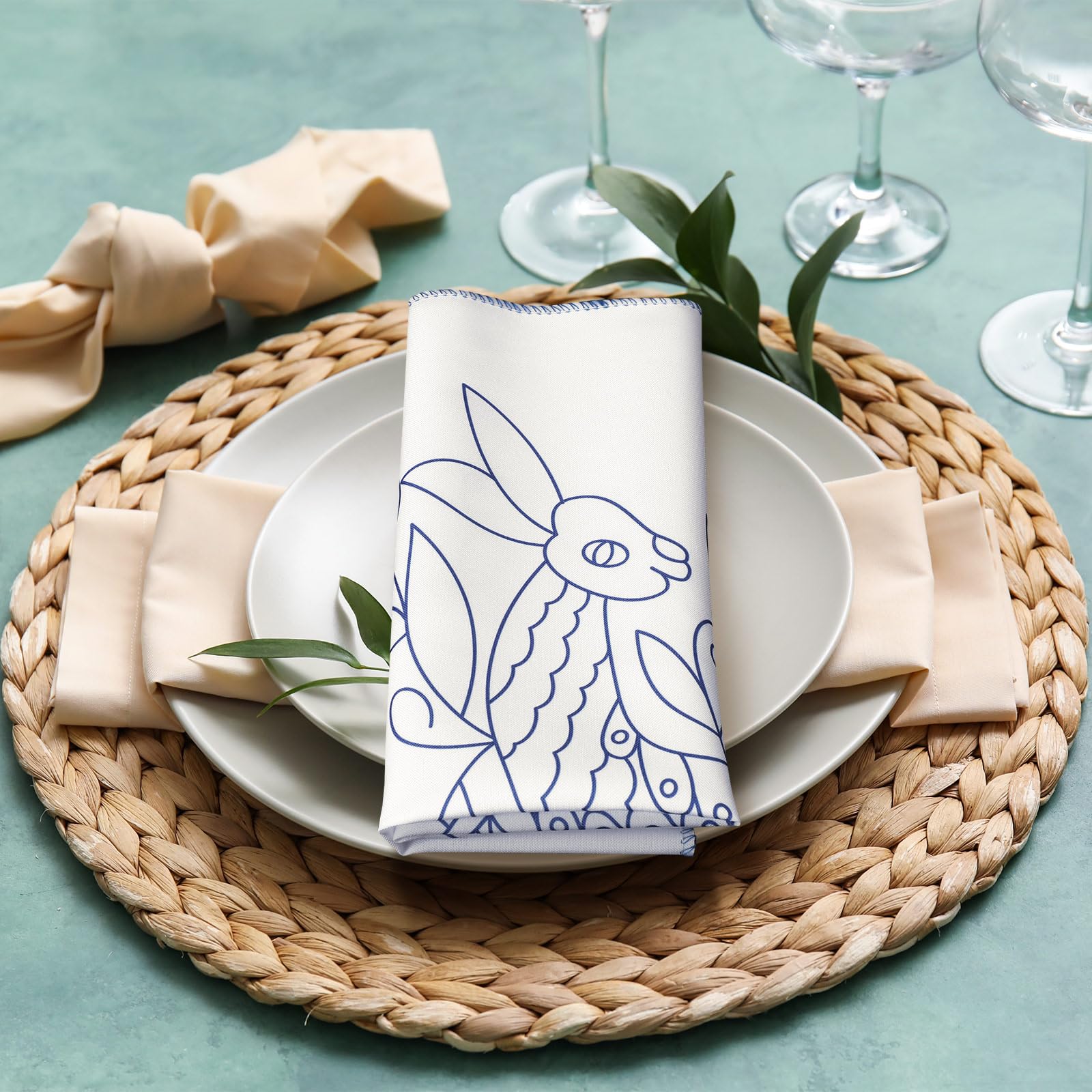 Tioncy Servilletas Para Bordar a Mano, tovaglioli messicani riutilizzabili e lavabili, per design assortiti, per fai da te, ricami a punto croce, eventi, regali, decorazioni, regali (eleganti)