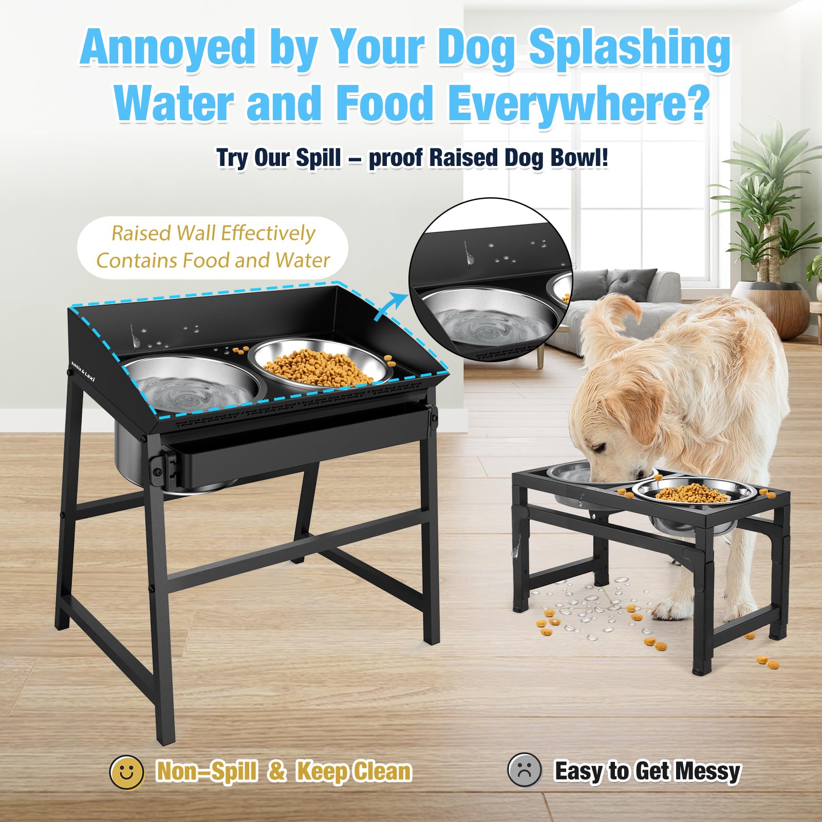 Bobbie & Laxi Erhöhter Wassernapf für Hunde