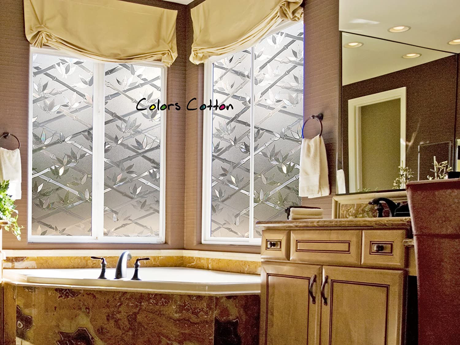 Pellicola di privacy per finestre decorative in vinile vetro decalcomanie static