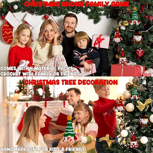 Miniatura 7 de MAGIMUSE Kit de fieltro de aguja, kit de inicio de fieltro de aguja con herramientas básicas de fieltro, kit de fieltro de aguja de gnomo de Navidad