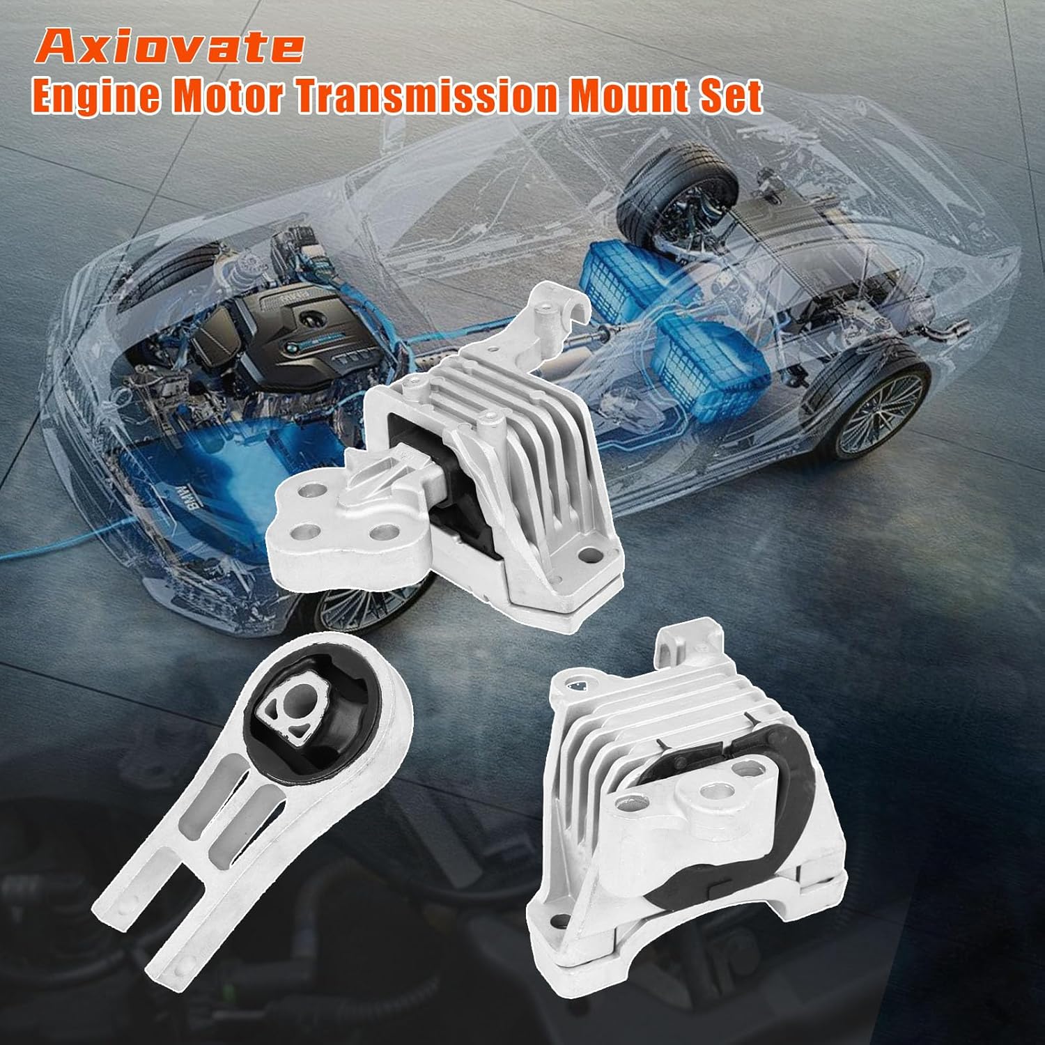 Engine Motor and Trans Mount for Chrysler 200 2015-2017 3.6L for Cherokee 2014-2022 3.2L Replace OE A5725, A5825 A5824 Set of 3