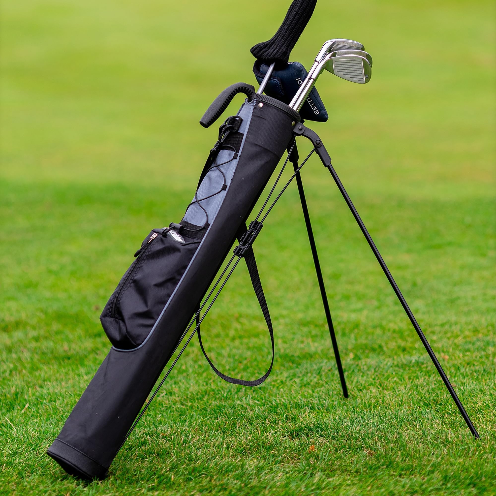 Longridge Torba na nogi golfowa Pitch & Putt 4" czarna