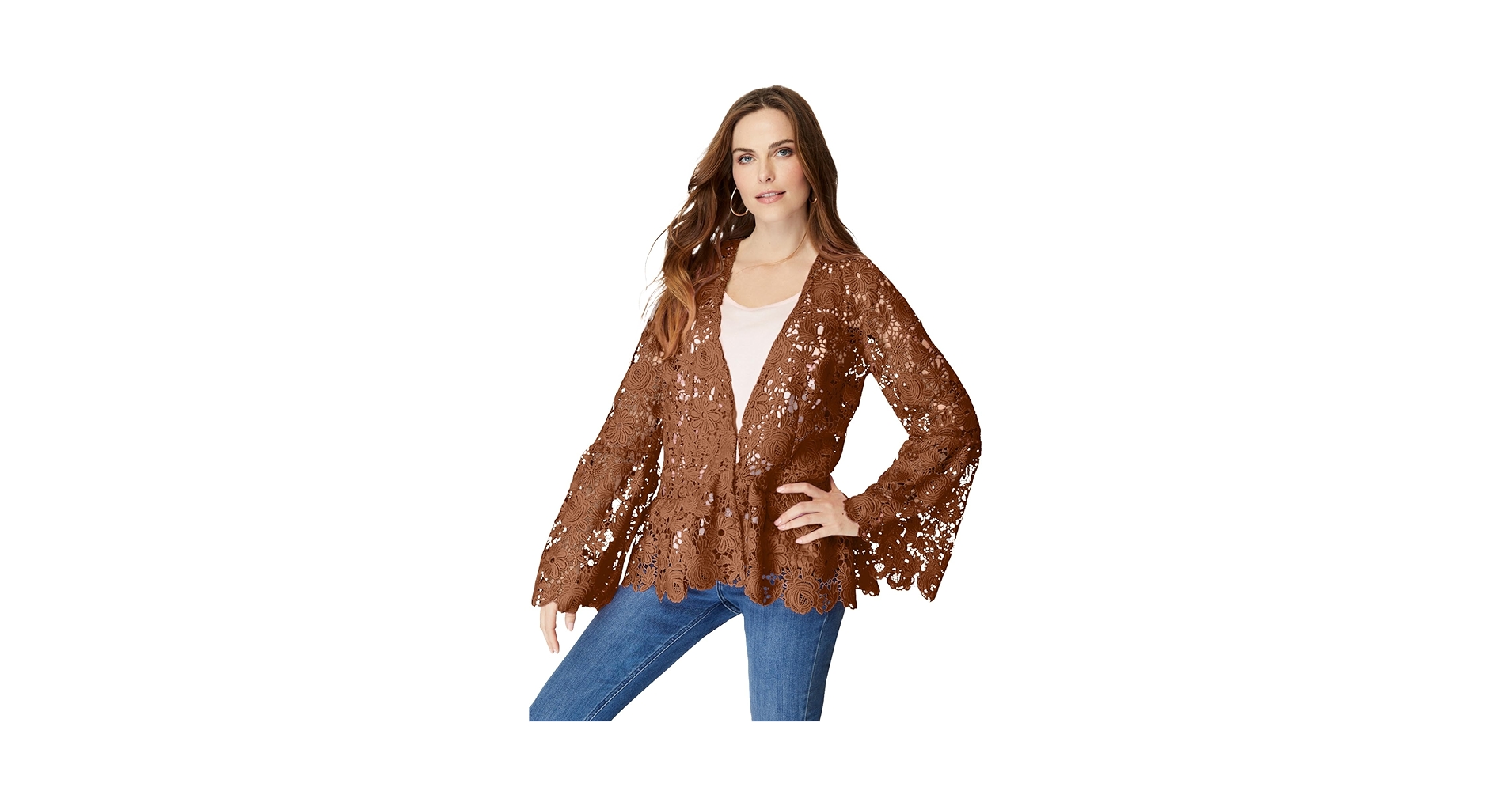 【1度着用】acka lace sleeve jacket Acka lace sleeve jacket