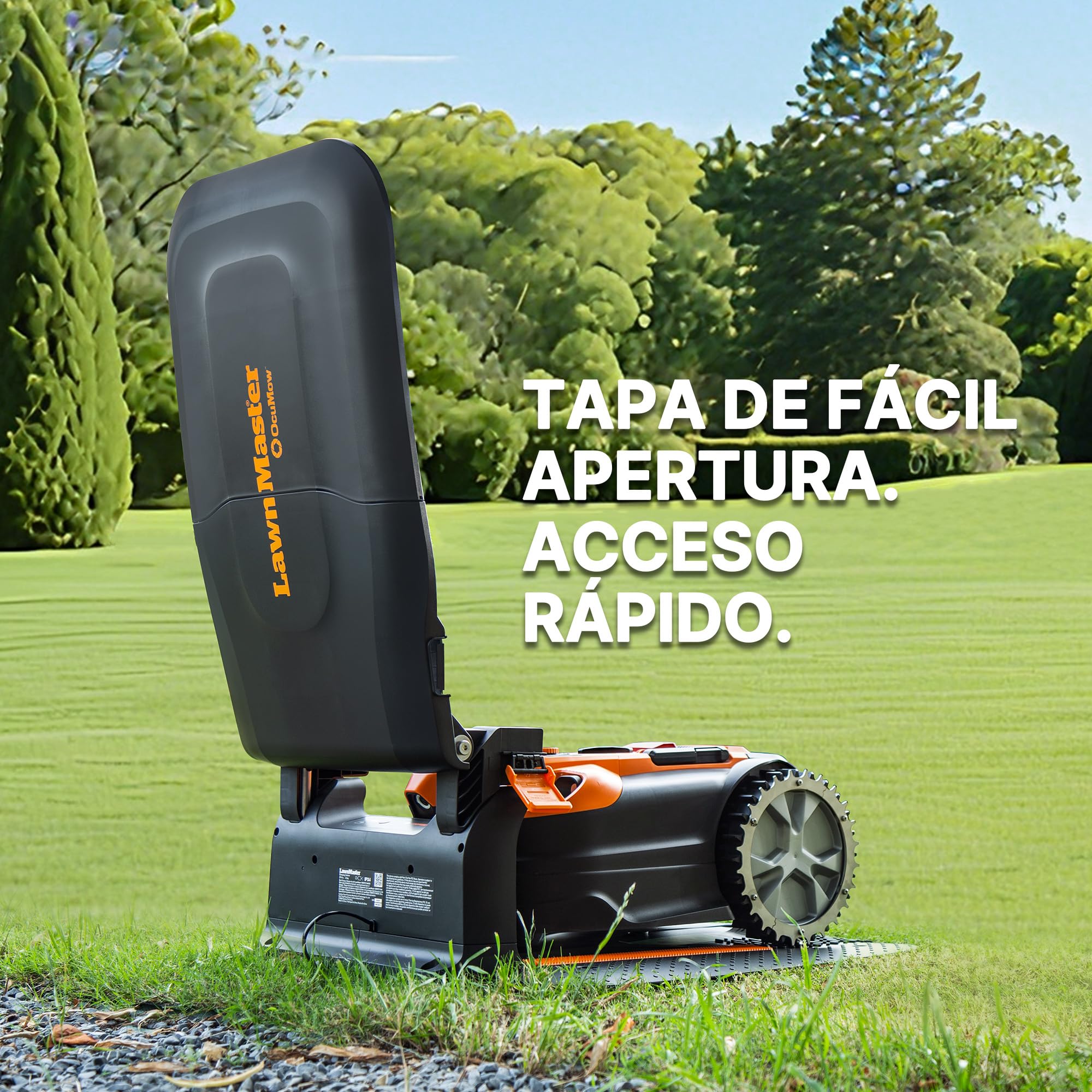 LawnMaster Robot cortacésped Garage 952641 – Techo impermeable sin pérdida de señal, protección fiable contra el sol y la lluvia, apto para la serie Lawnmaster VBRM18