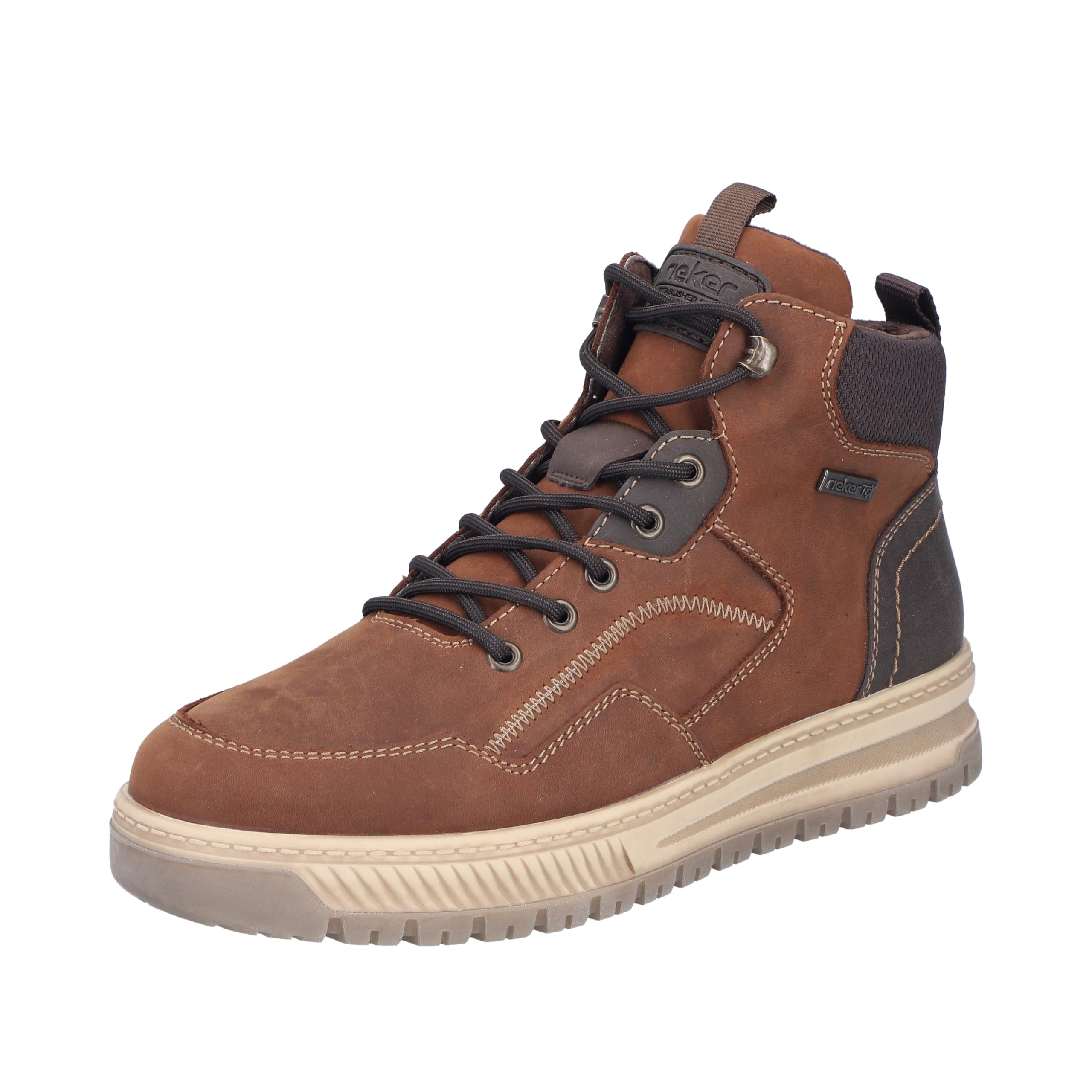 Rieker 38554-54 Stiefel mit Warmfutter Leder und Synthetik Herren in grün
