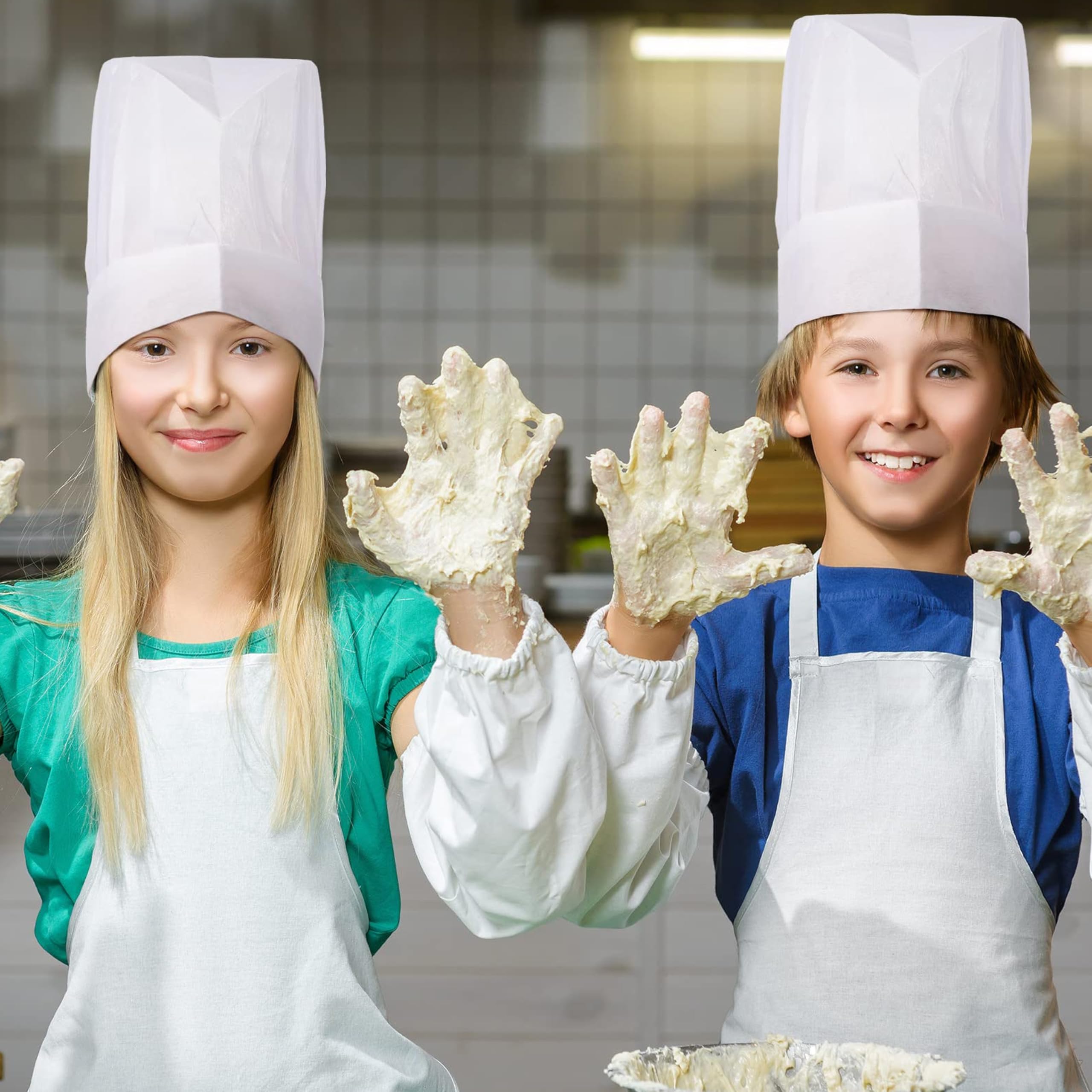 Cappello Da Cuoco Unisex Chef Usa E Getta Traspirante Cappelli Da Cucina Per Uomo Donna Adulti