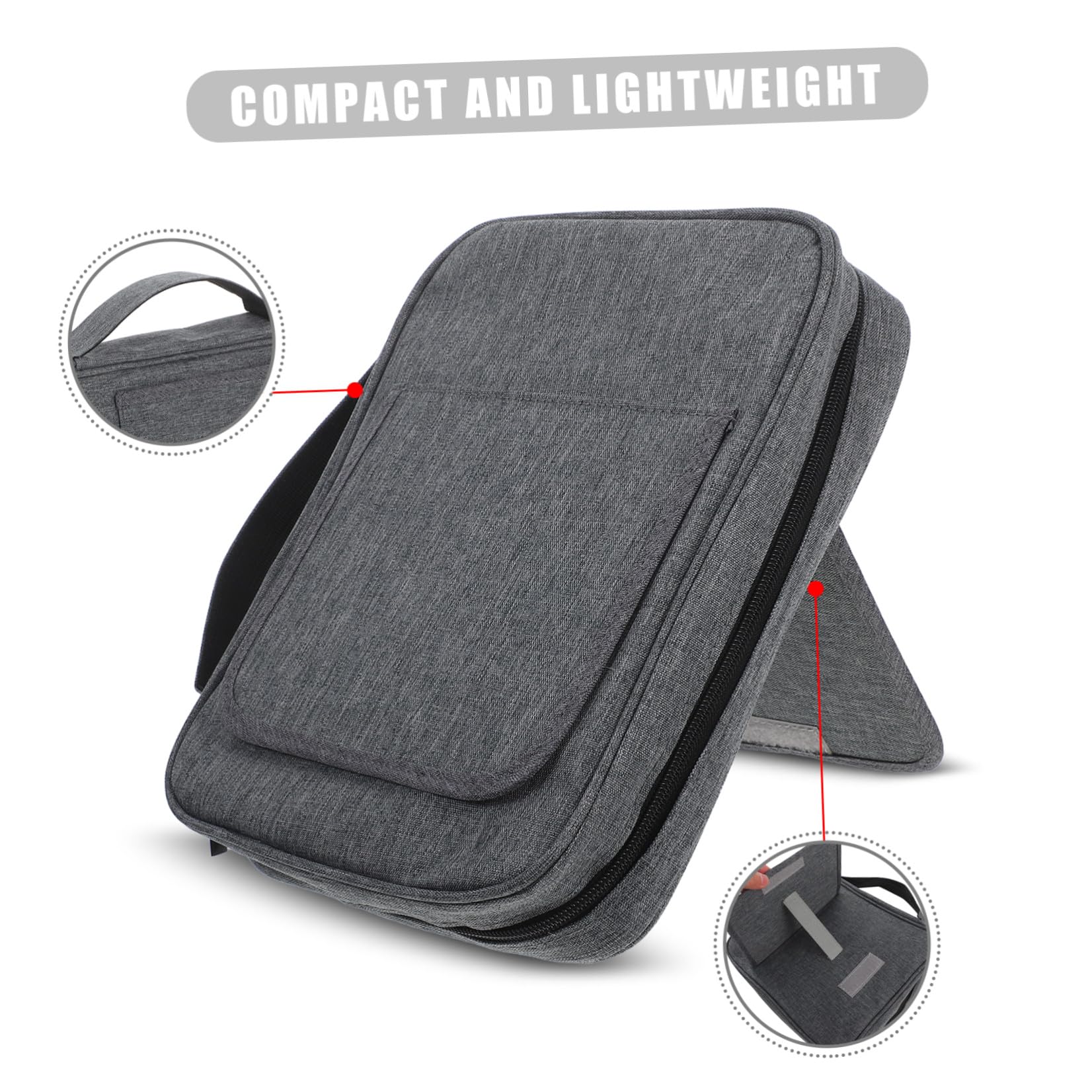 EXCEART Funda Biblia Estuche Portátil de Poliéster 2 Piezas con Asa y Soporte para Proteger Documentos y Bolígrafos, Adecuado para Estudio y Viajes