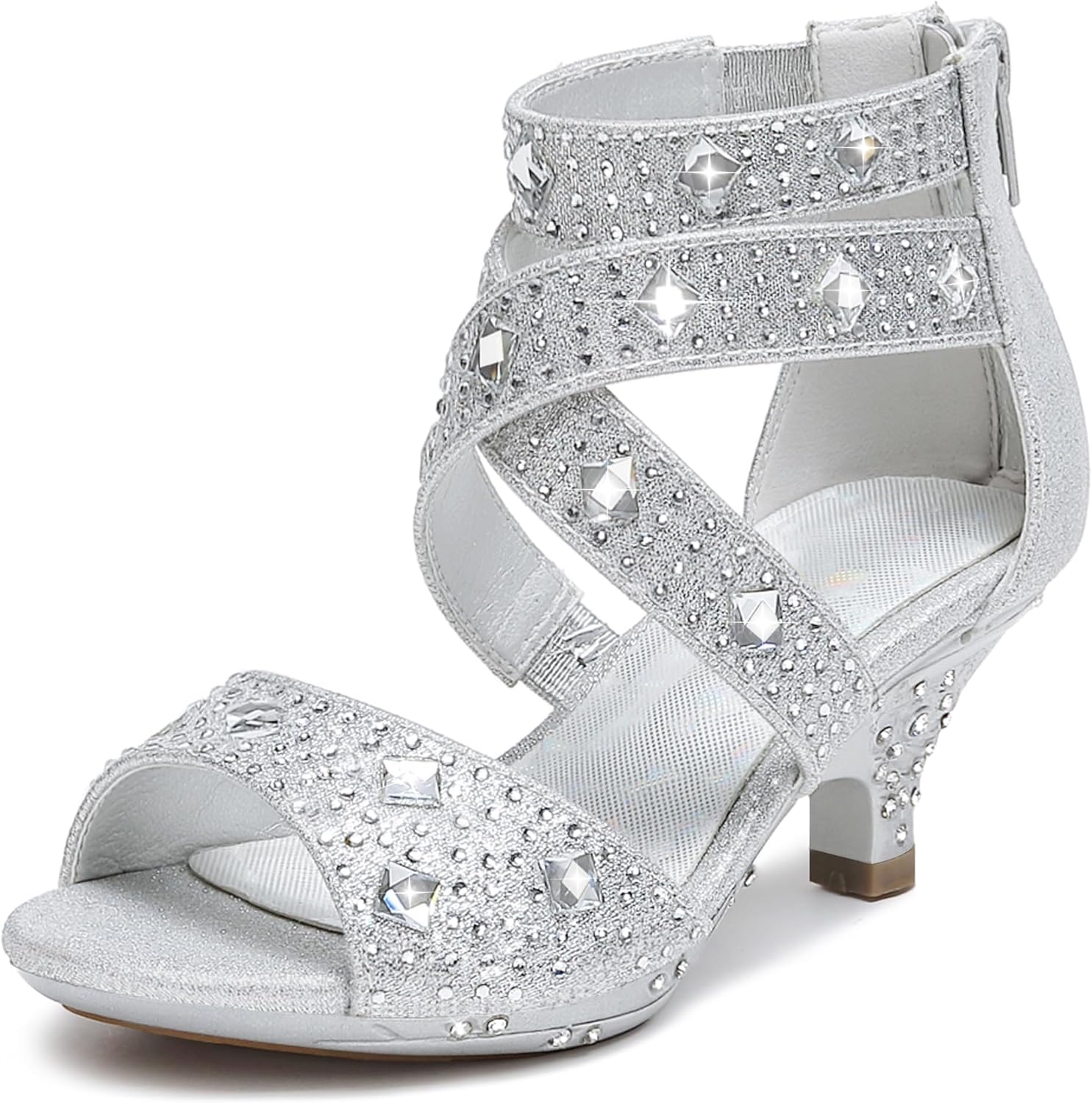 Dufannie Toddler High Heels - Glitter Party Shoes