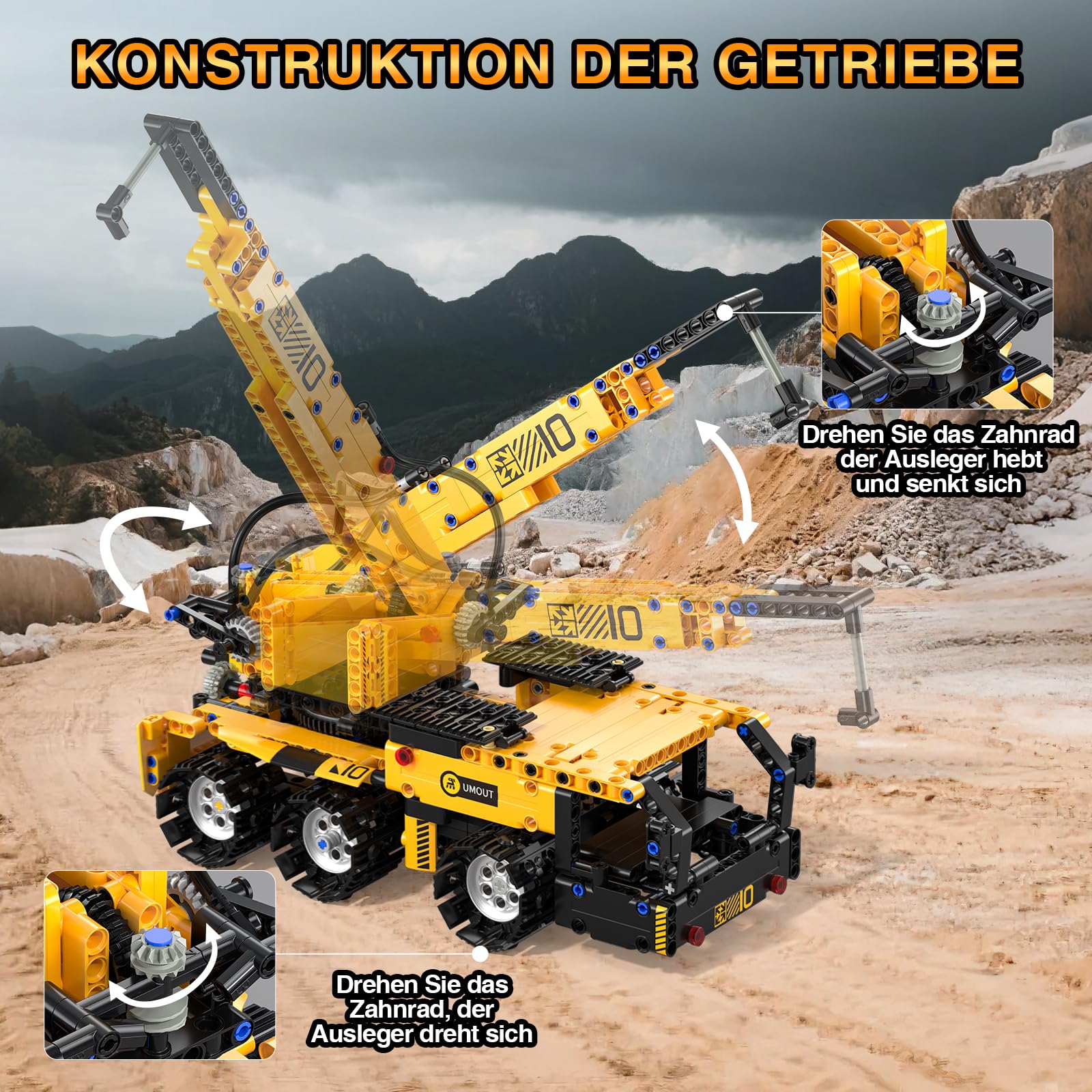 Technic Roboter Bauspielzeug Bausatz, 535PCS 5-IN-1 RC Roboter und Auto, Ferngesteuert und App Robot Bausatz Kinder, RC Programmierbar Teenager Spielzeug Geschenk ab 8-12 13 14 15 Jahre Jungen