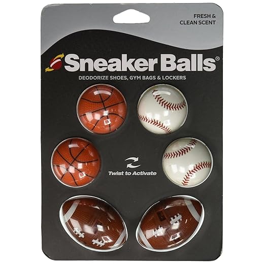 Sof Sole Sneaker Balls Shoe, Gym Bag, and Locker Deodorizer, 3 Pair, Sports