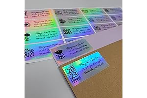Personalized Glitter Grad Address Labels | Holographic Graduation Address Labels