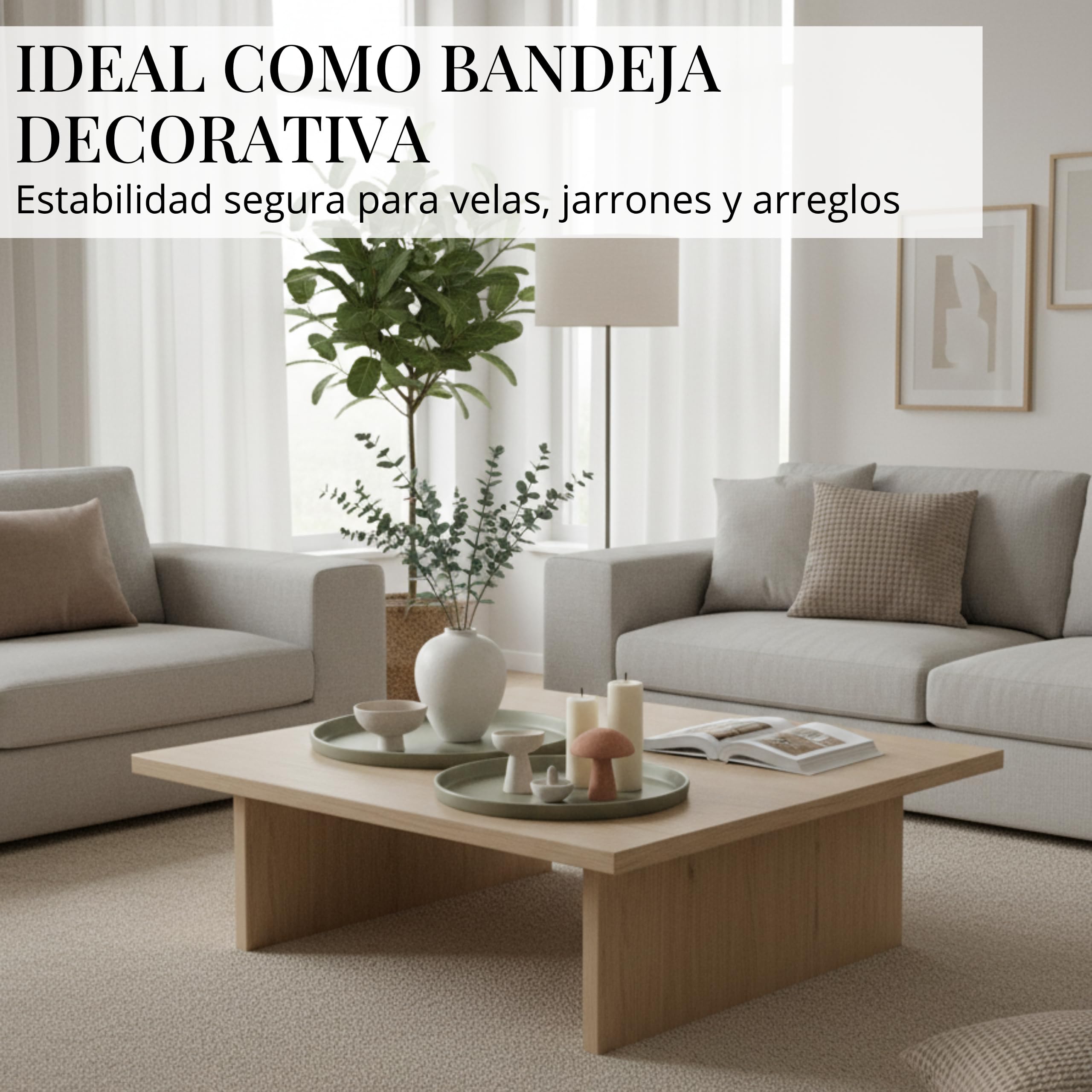 Juego de 3 bandejas decorativas redondas (25 cm, 30 cm, 40 cm), bandeja decorativa para corona de Adviento, bandeja para velas y decoración durante todo el año, elegante bandeja redonda verde